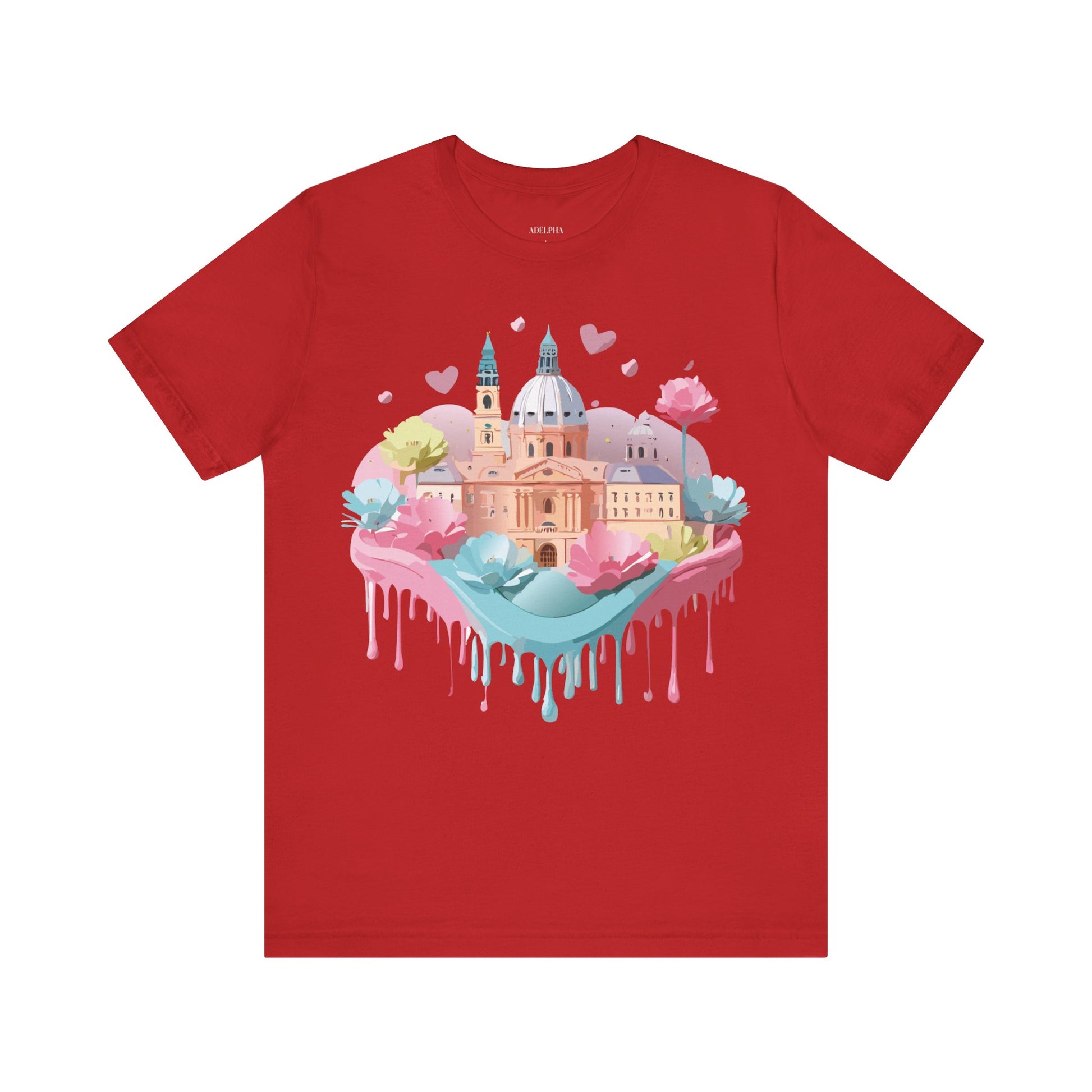 Natural Cotton Tee Shirt - Beautiful Places Collection - Prague Printify