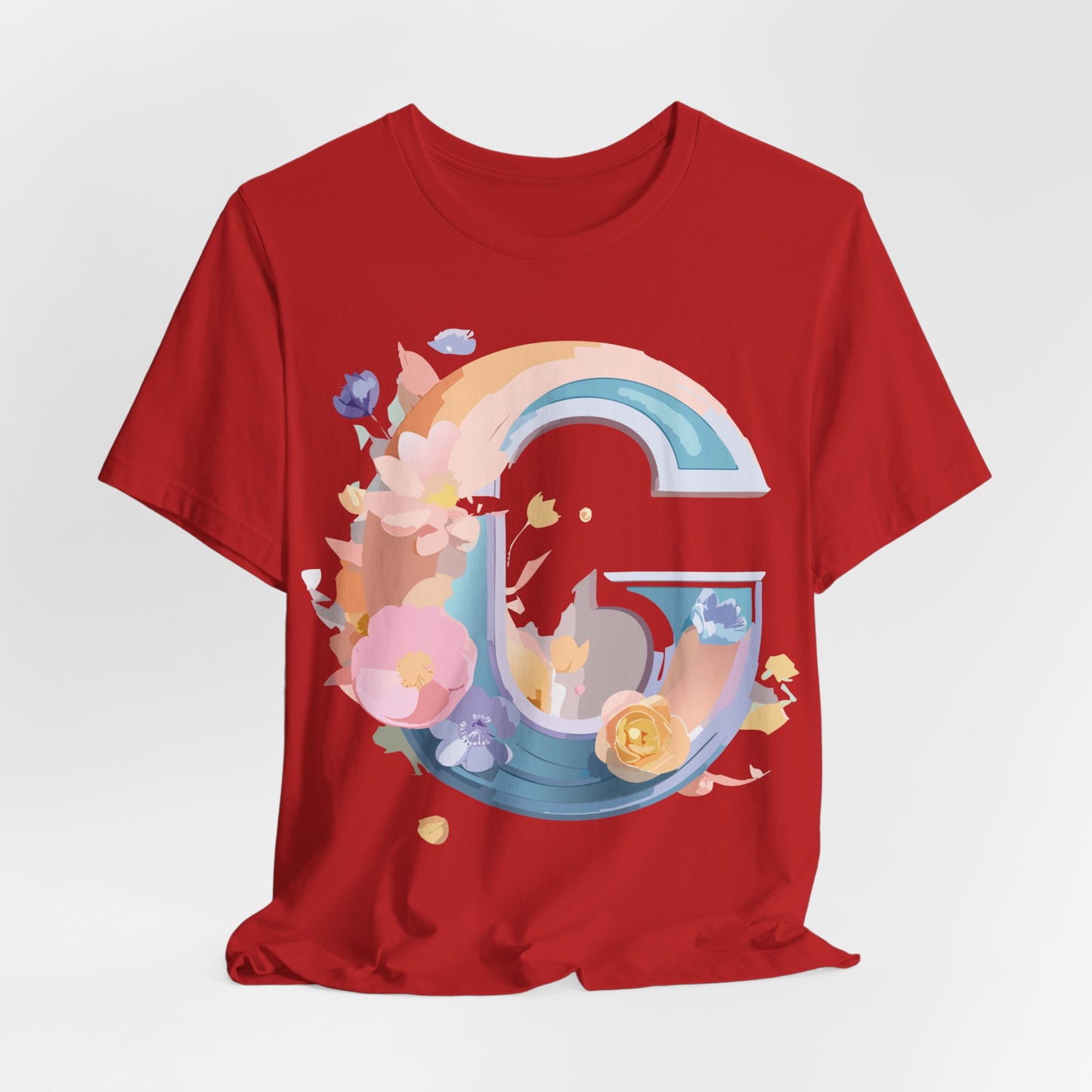 Natural Cotton Tee Shirt - Letters Collection - G Printify