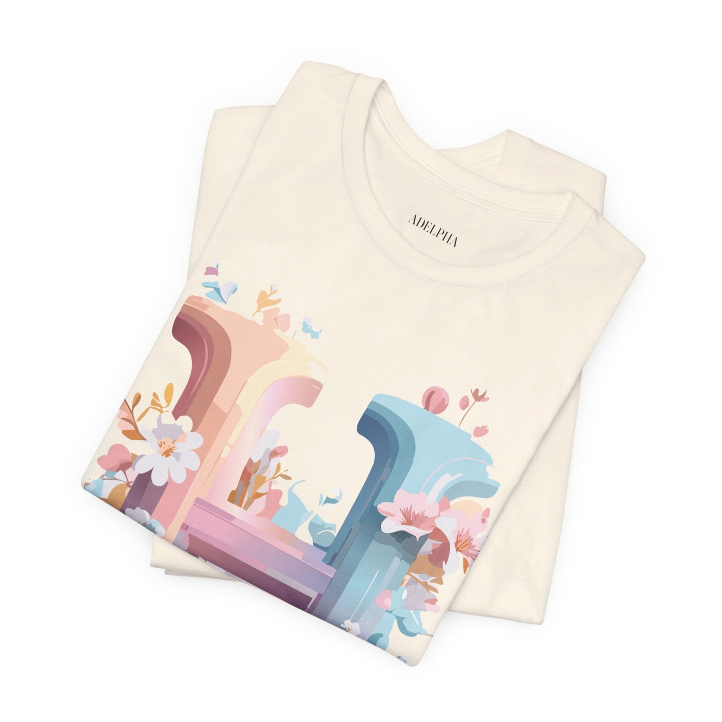 Natural Cotton Tee Shirt - Letters Collection - H Printify