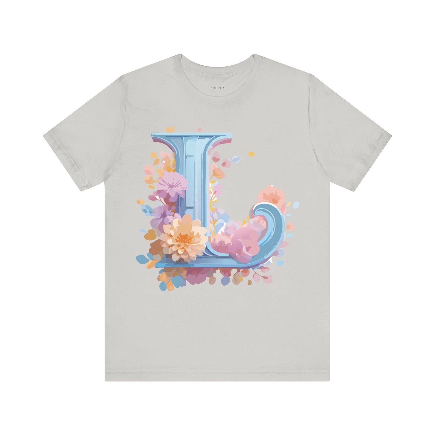 Natural Cotton Tee Shirt - Letters Collection - L Printify