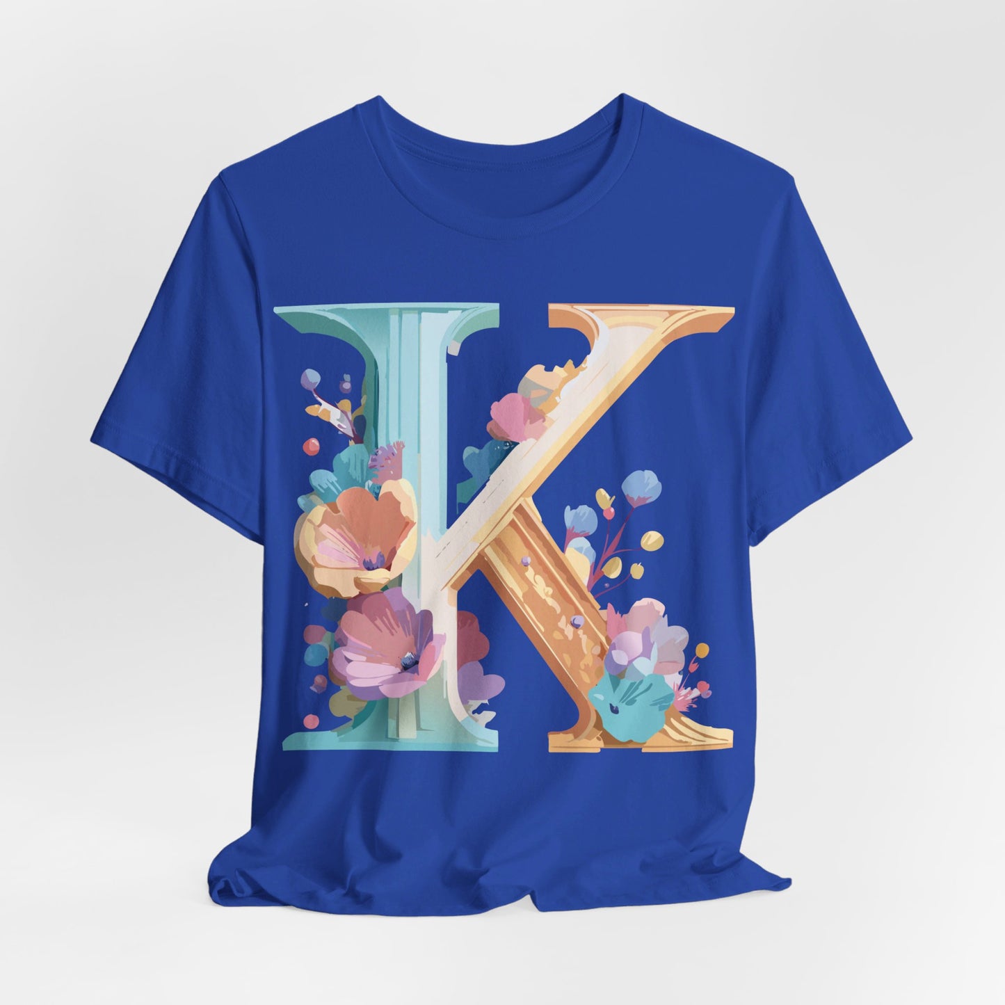 Natural Cotton Tee Shirt - Letters Collection - K Printify