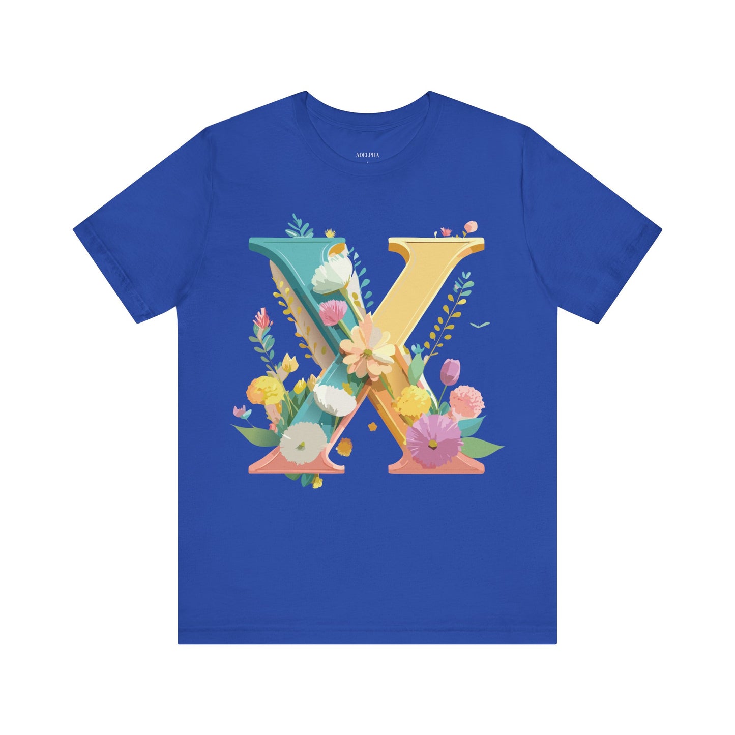 Natural Cotton Tee Shirt - Letters Collection - X Printify