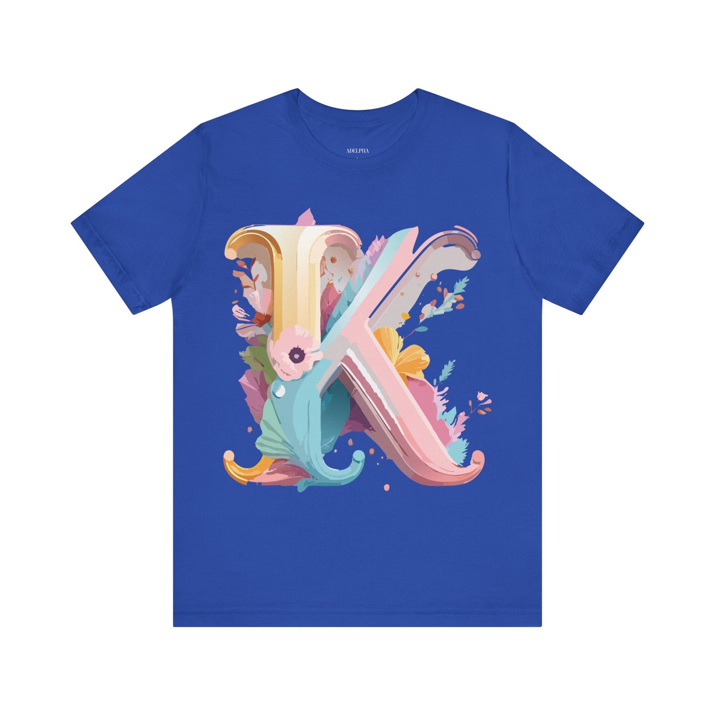 Natural Cotton Tee Shirt - Letters Collection - K Printify