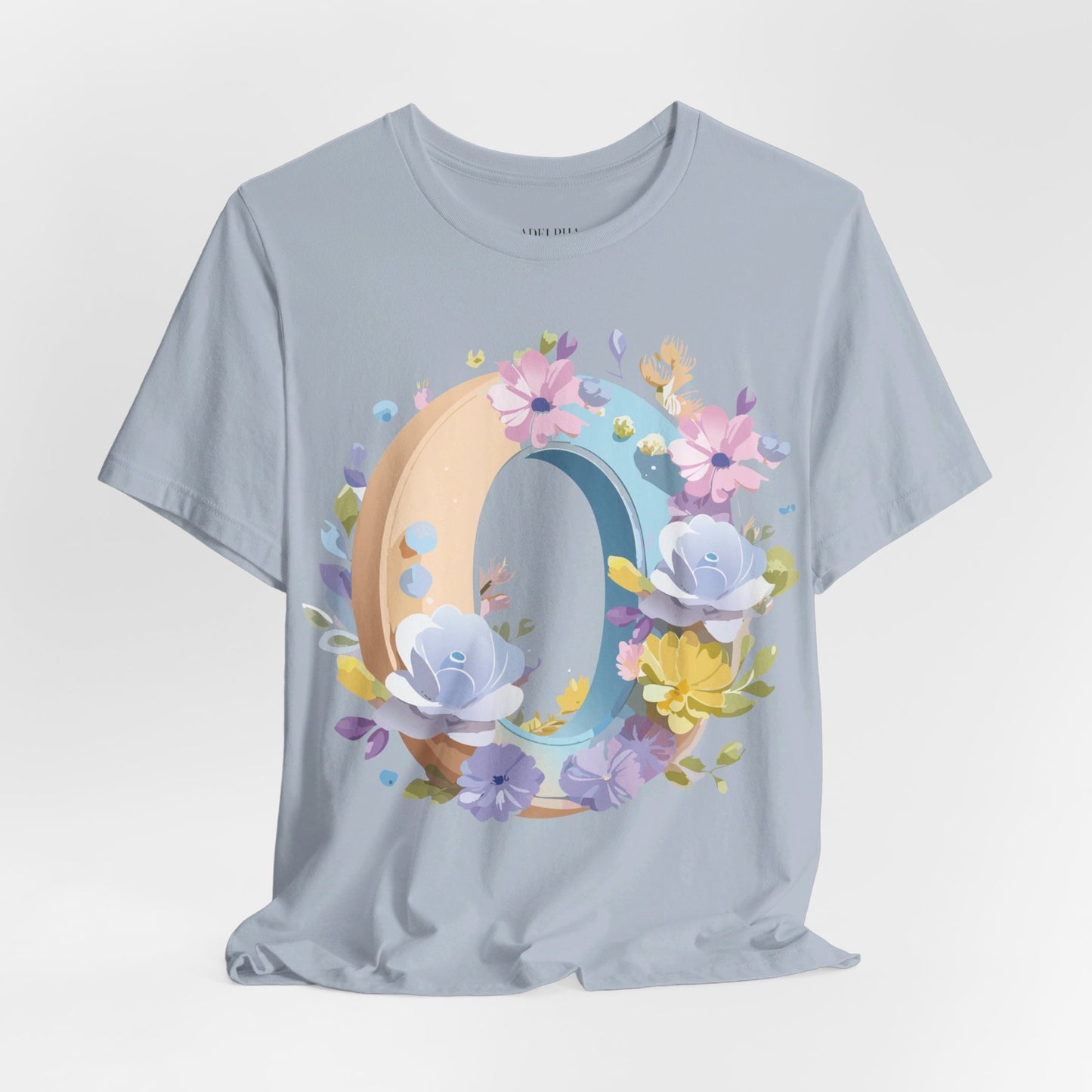 Natural Cotton Tee Shirt - Letters Collection - O Printify
