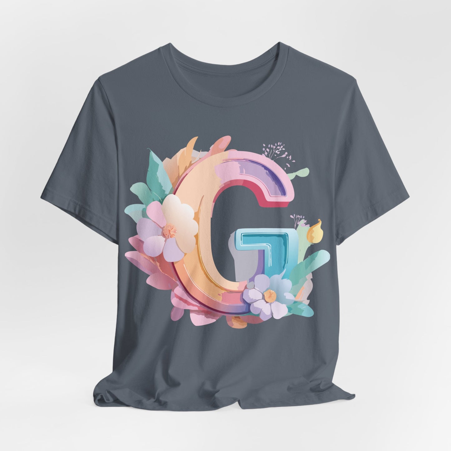 Natural Cotton Tee Shirt - Letters Collection - G Printify