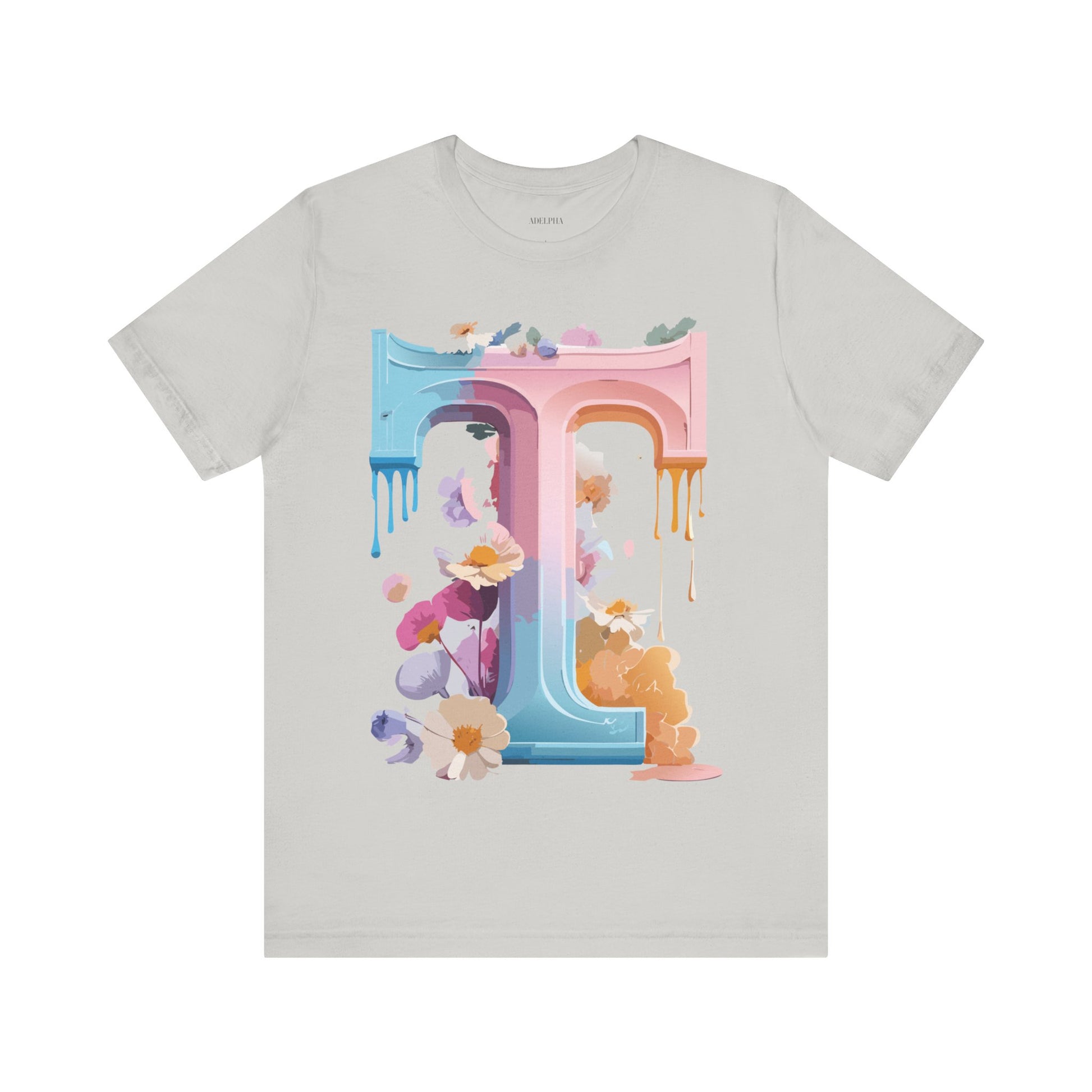 Natural Cotton Tee Shirt - Letters Collection - T Printify