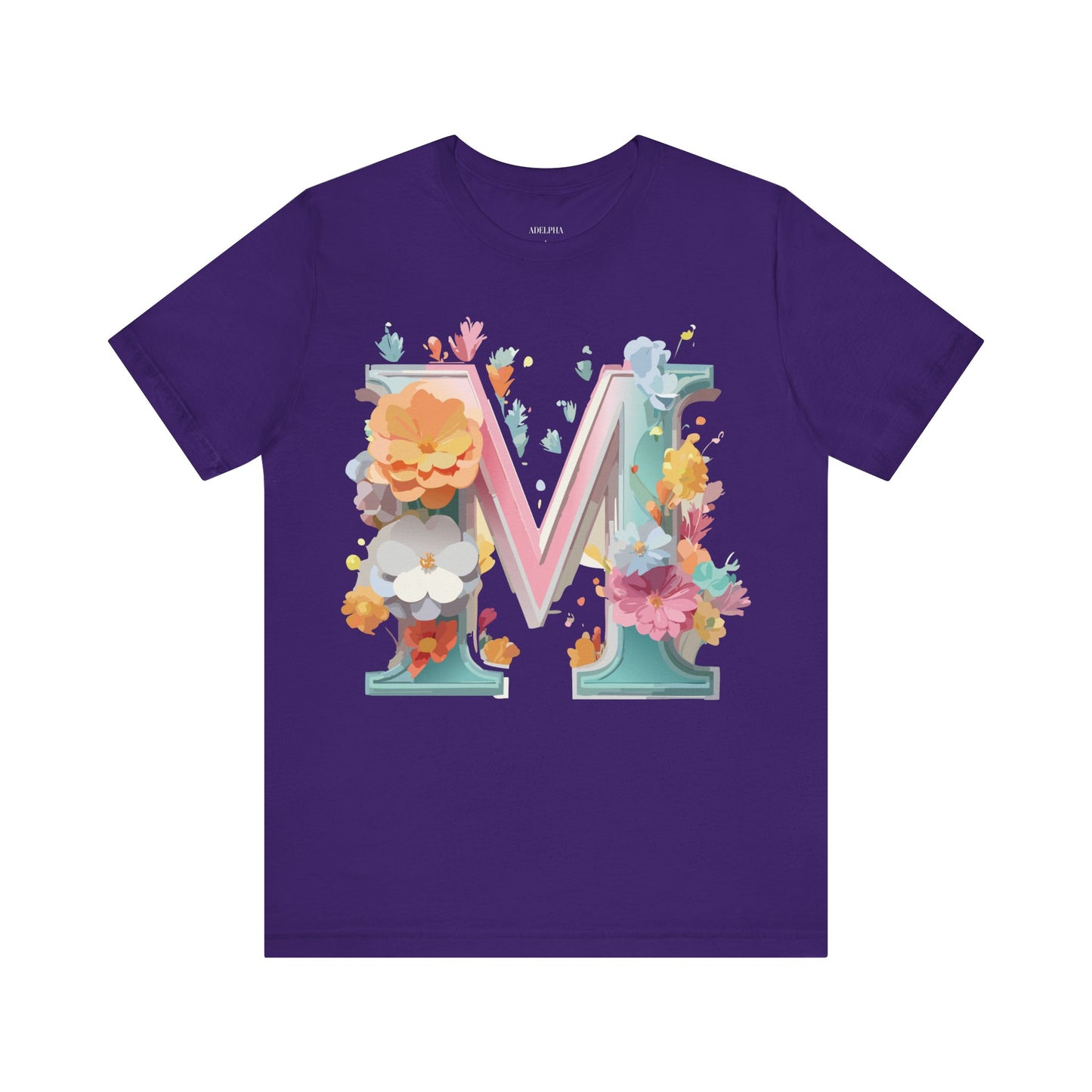 Natural Cotton Tee Shirt - Letters Collection - M Printify