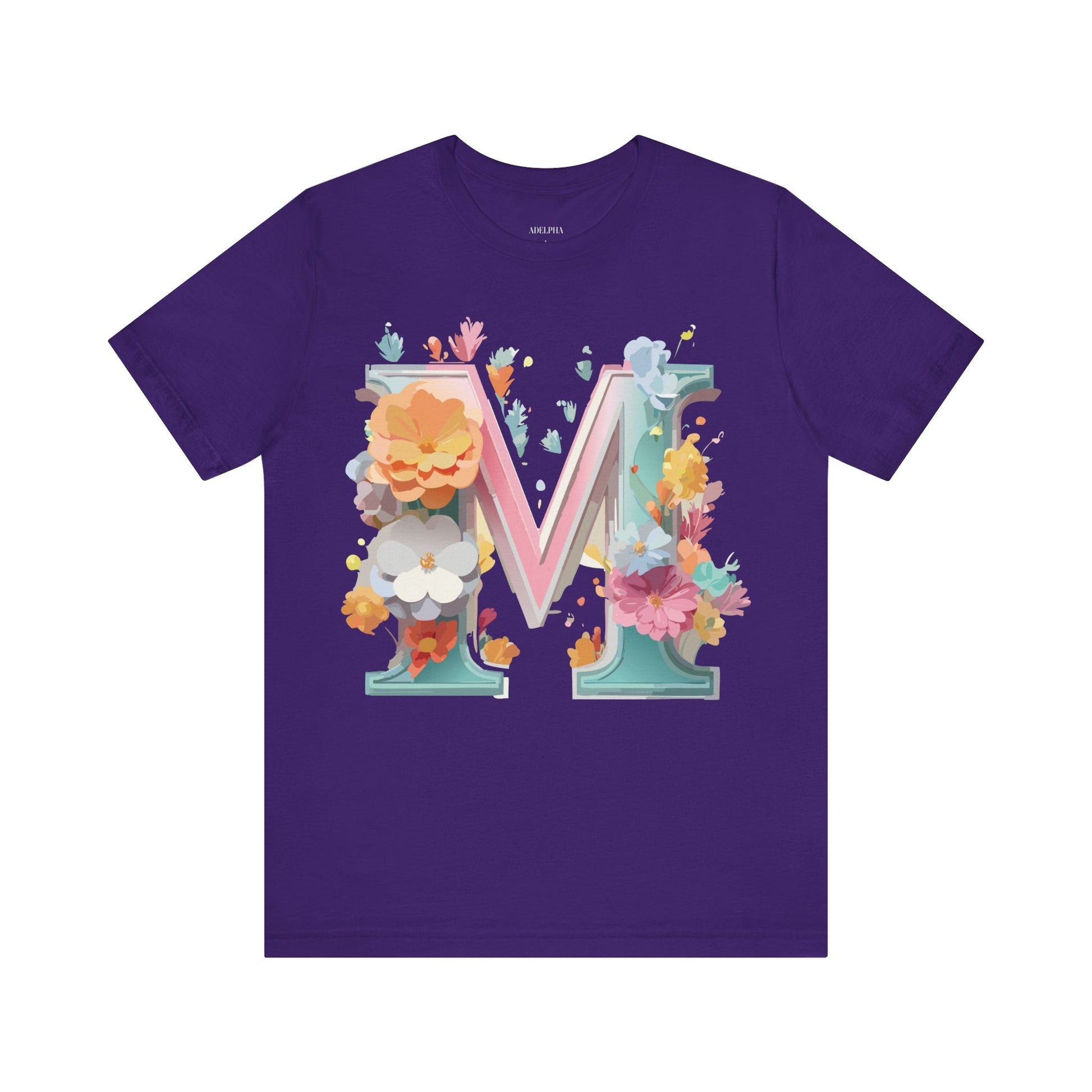 Natural Cotton Tee Shirt - Letters Collection - M Printify