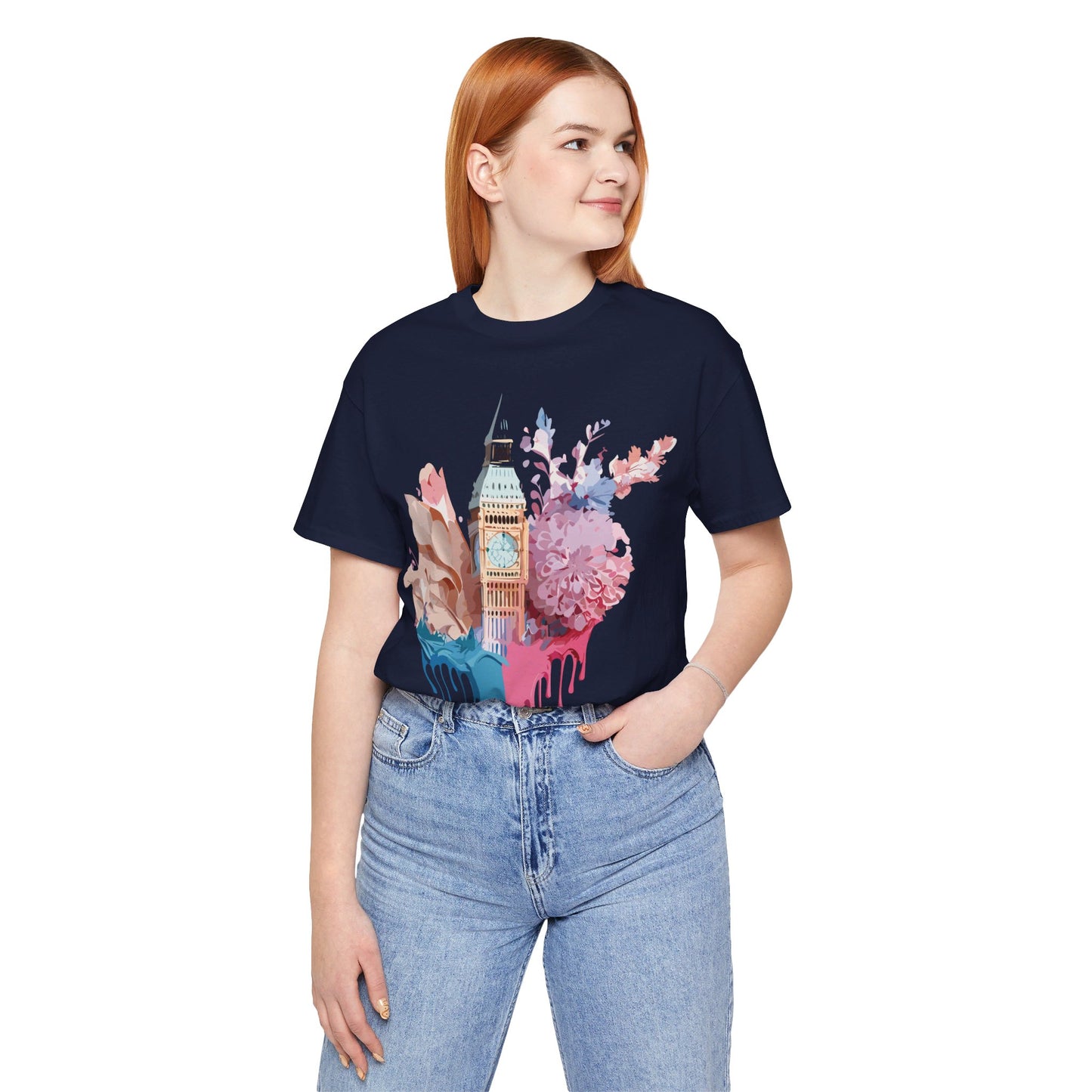 Natural Cotton Tee Shirt - Beautiful Places Collection - London Printify