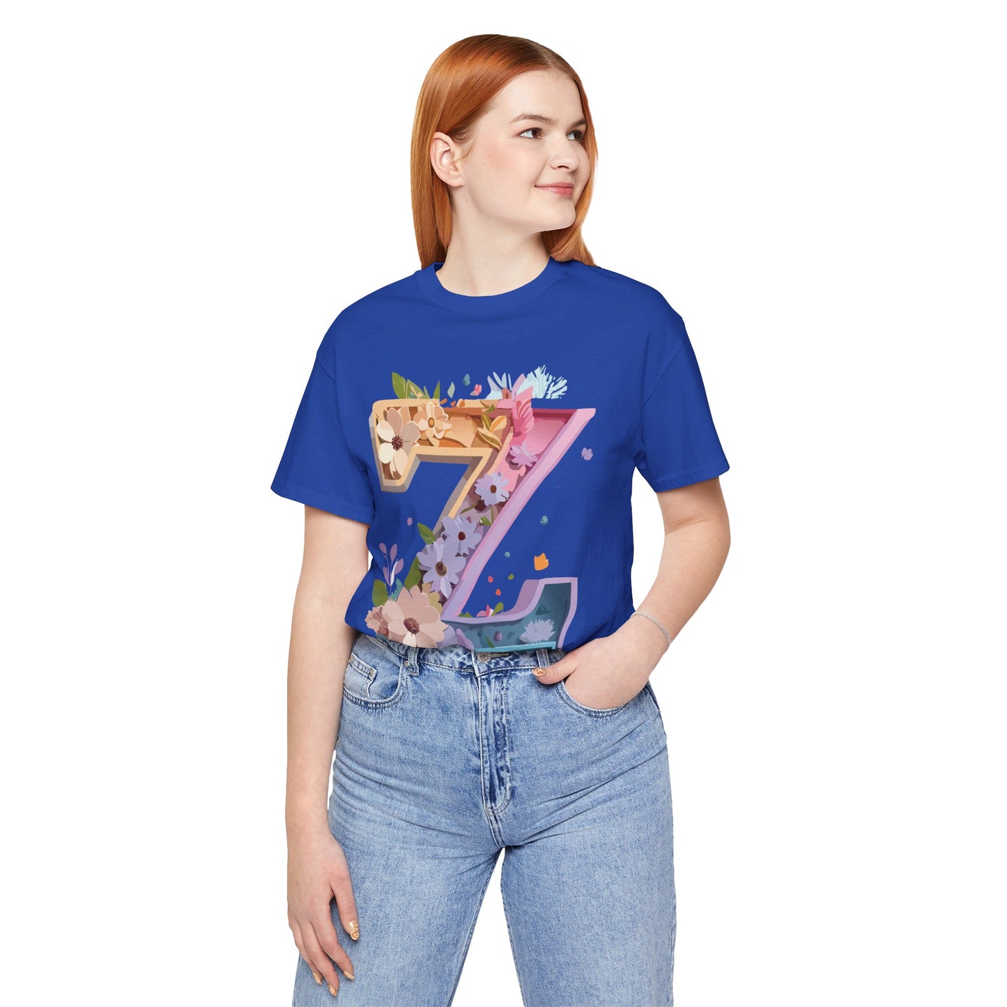 Natural Cotton Tee Shirt - Letters Collection - Z Printify