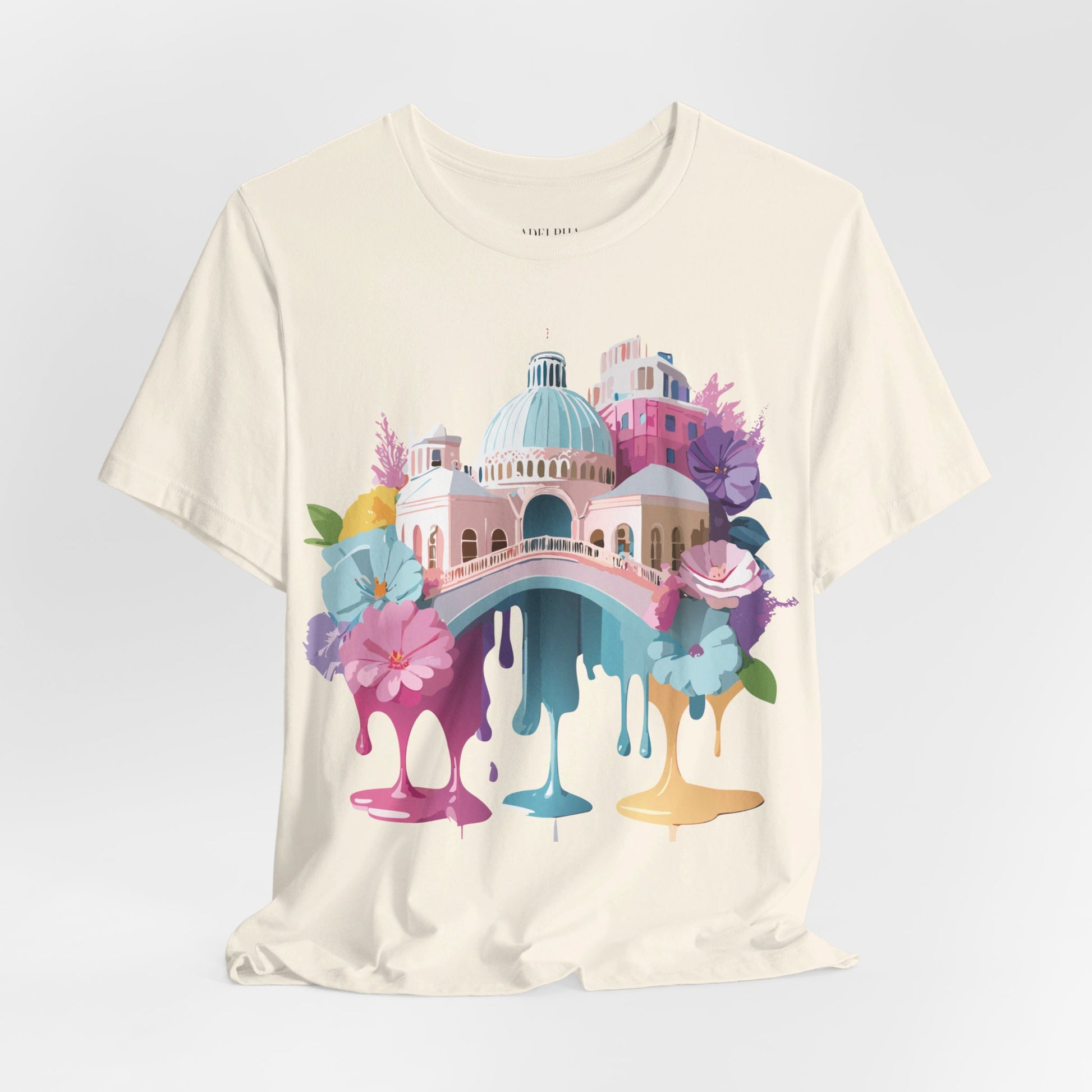 Natural Cotton Tee Shirt - Beautiful Places Collection - Venice Printify