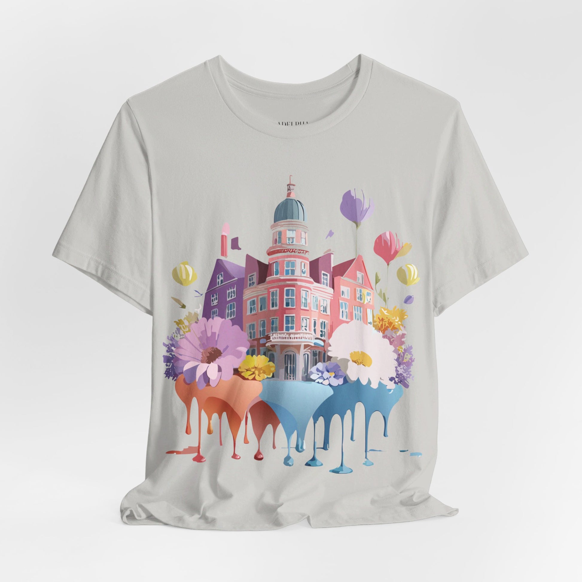 Natural Cotton Tee Shirt - Beautiful Places Collection - Amsterdam Printify
