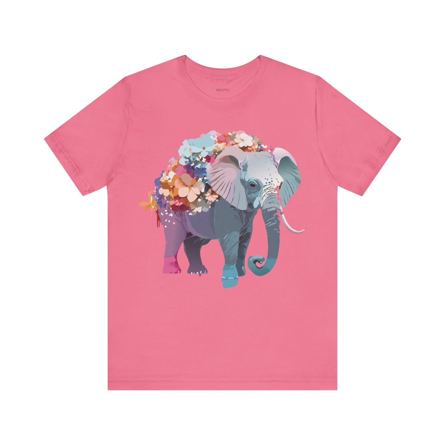 Natural Cotton Tee Shirt with Elephant Printify