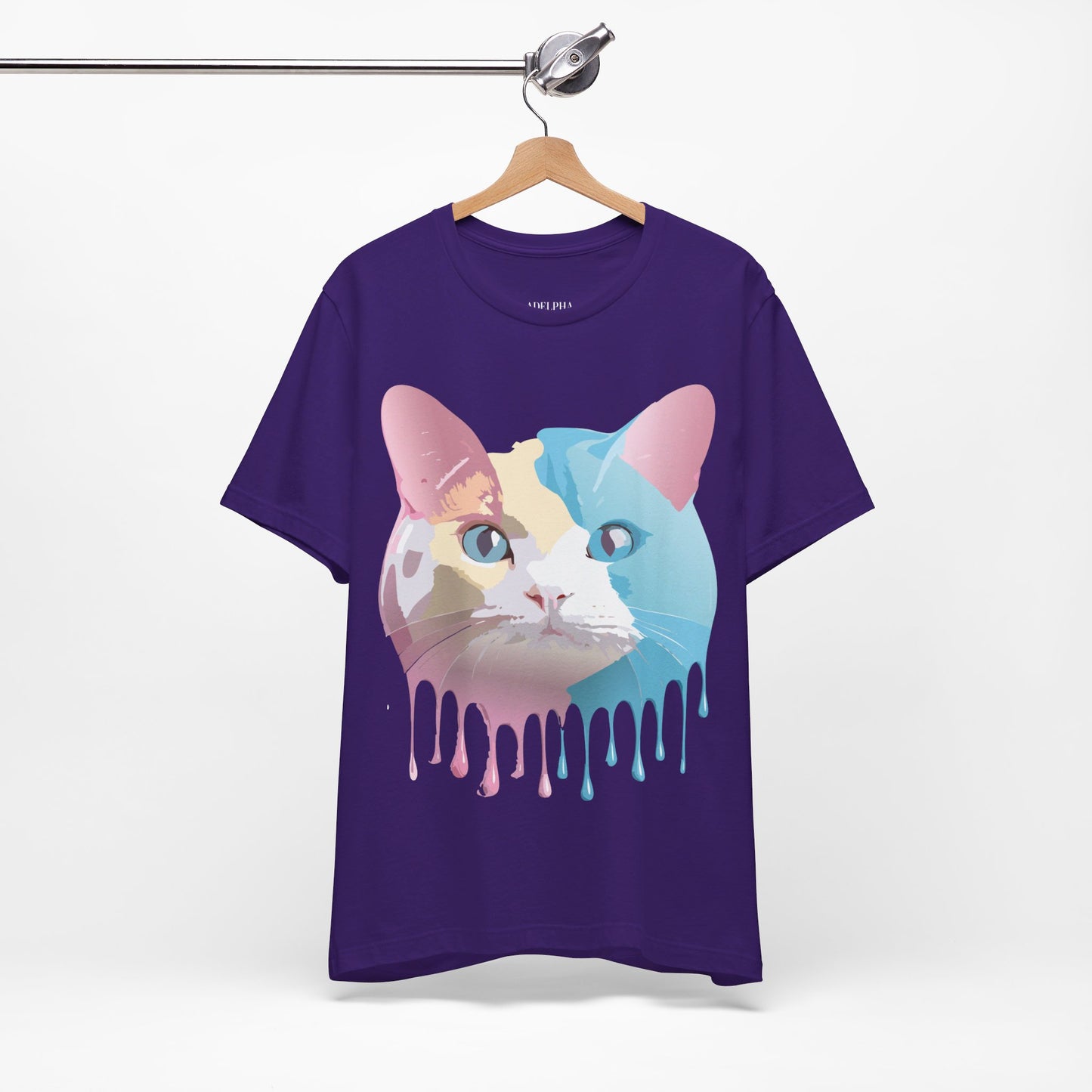 Natural Cotton Tee Shirt with Cat Printify