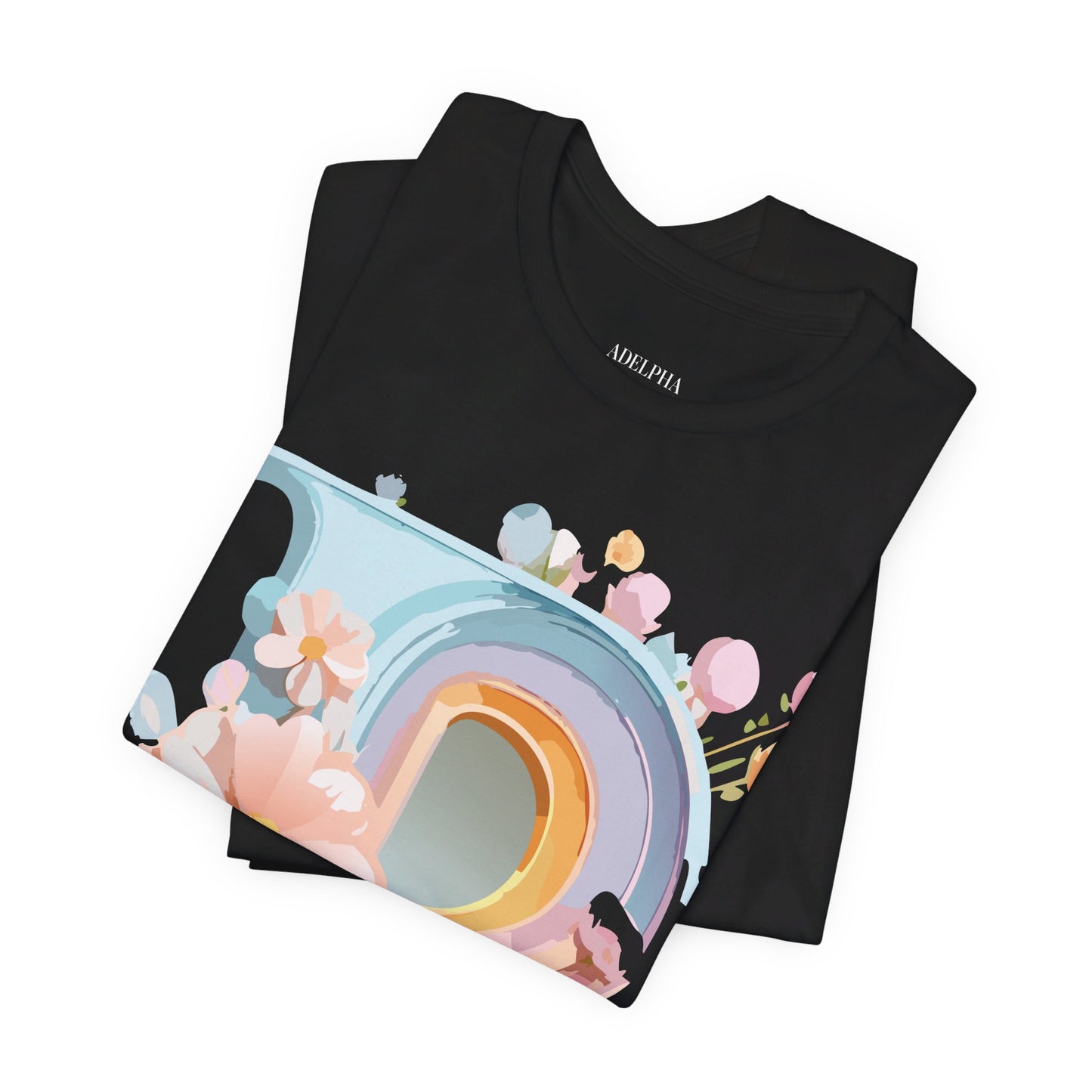 Natural Cotton Tee Shirt - Letters Collection - P Printify