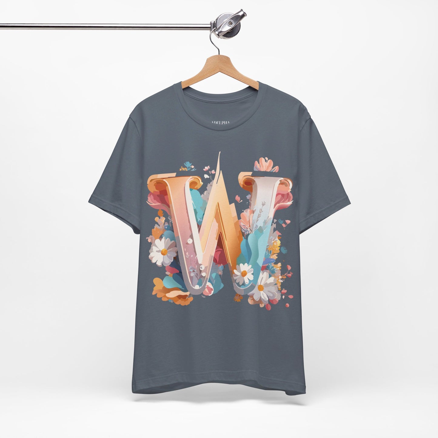 Natural Cotton Tee Shirt - Letters Collection - W Printify