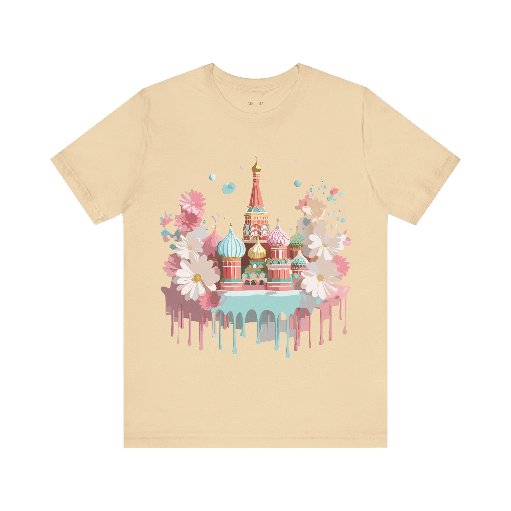 Natural Cotton Tee Shirt - Beautiful Places Collection - Moscow Printify