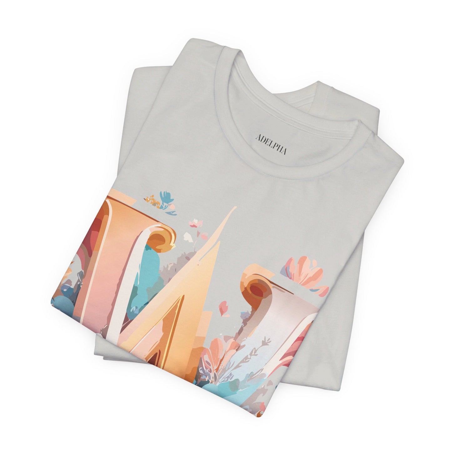 Natural Cotton Tee Shirt - Letters Collection - W Printify
