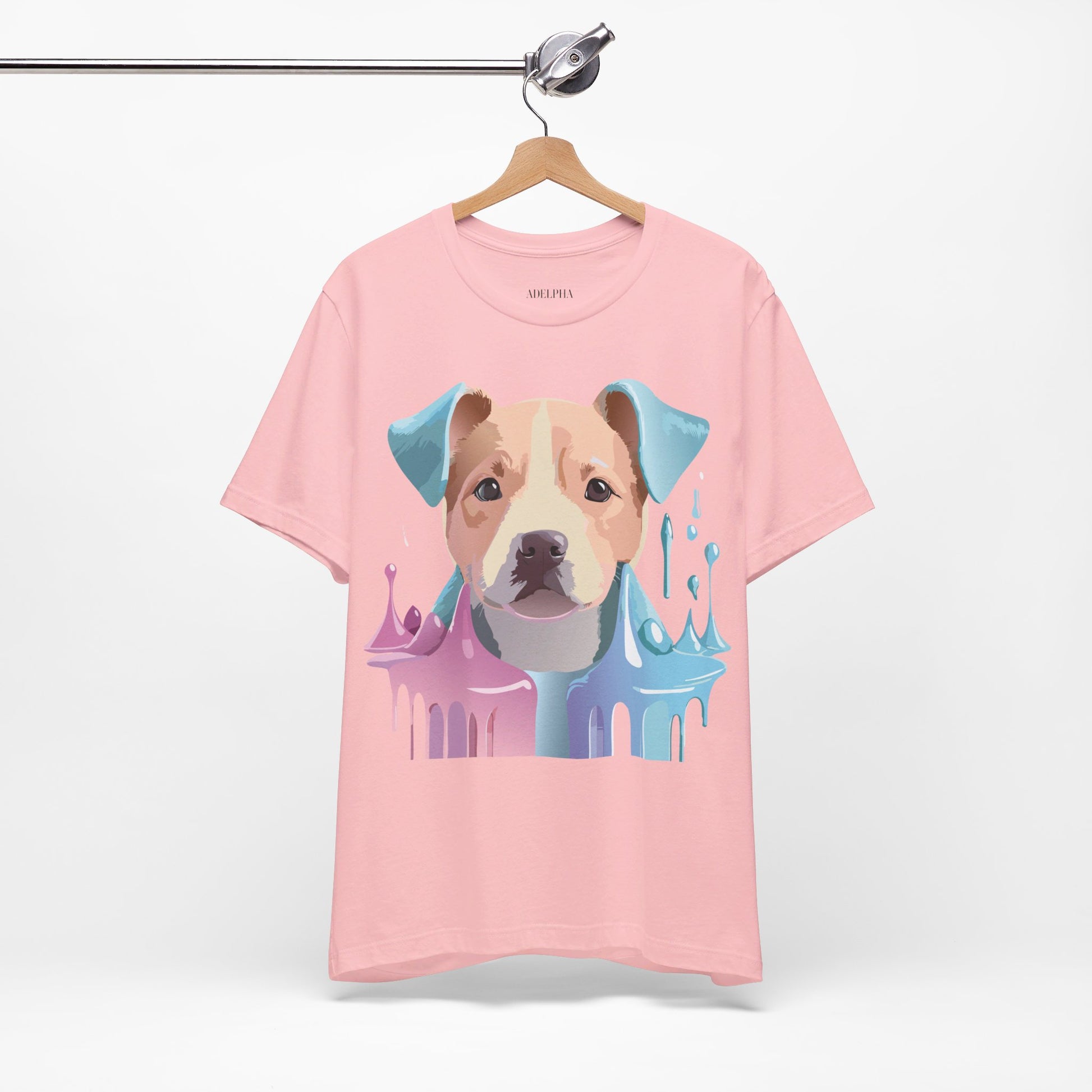 Natural Cotton Tee Shirt with Dog Printify