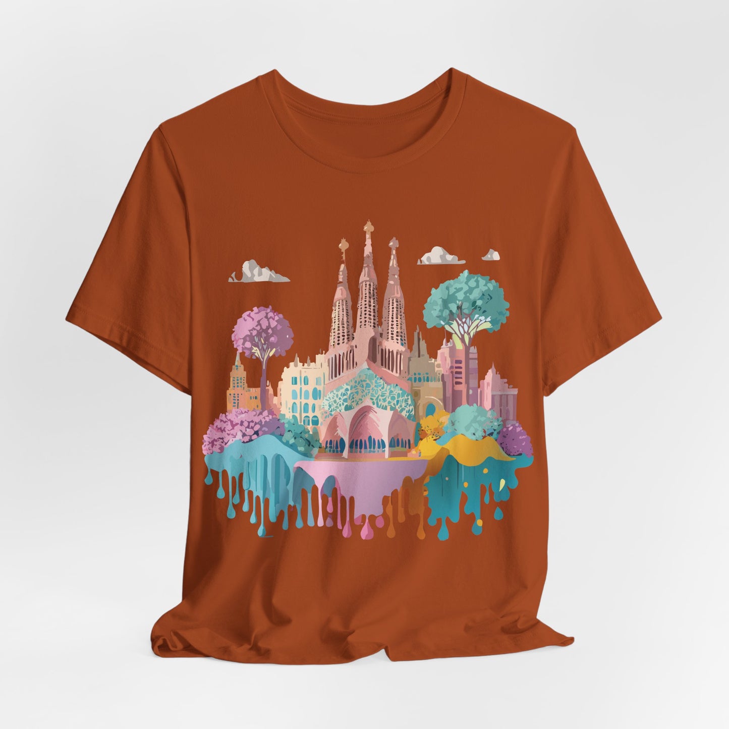Tourist Shirt, Shirt with Barcelona - ADELPHA