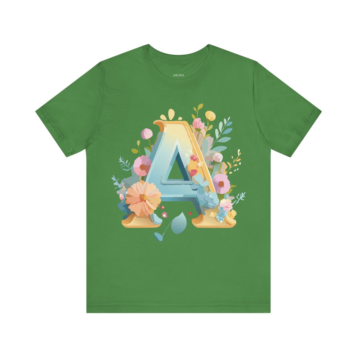 Natural Cotton Tee Shirt - Letters Collection - A Printify