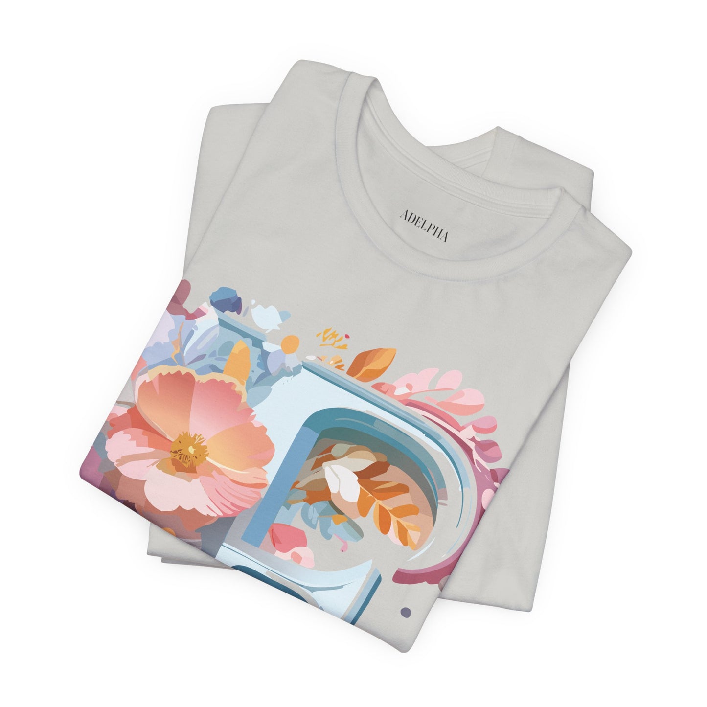 Natural Cotton Tee Shirt - Letters Collection - F Printify