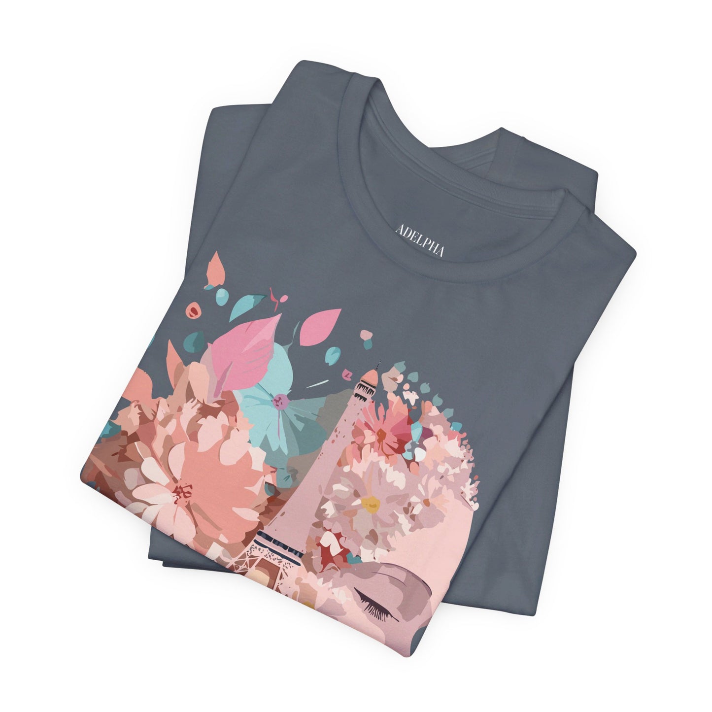 Natural Cotton Tee Shirt - Beautiful Places Collection - Paris Printify