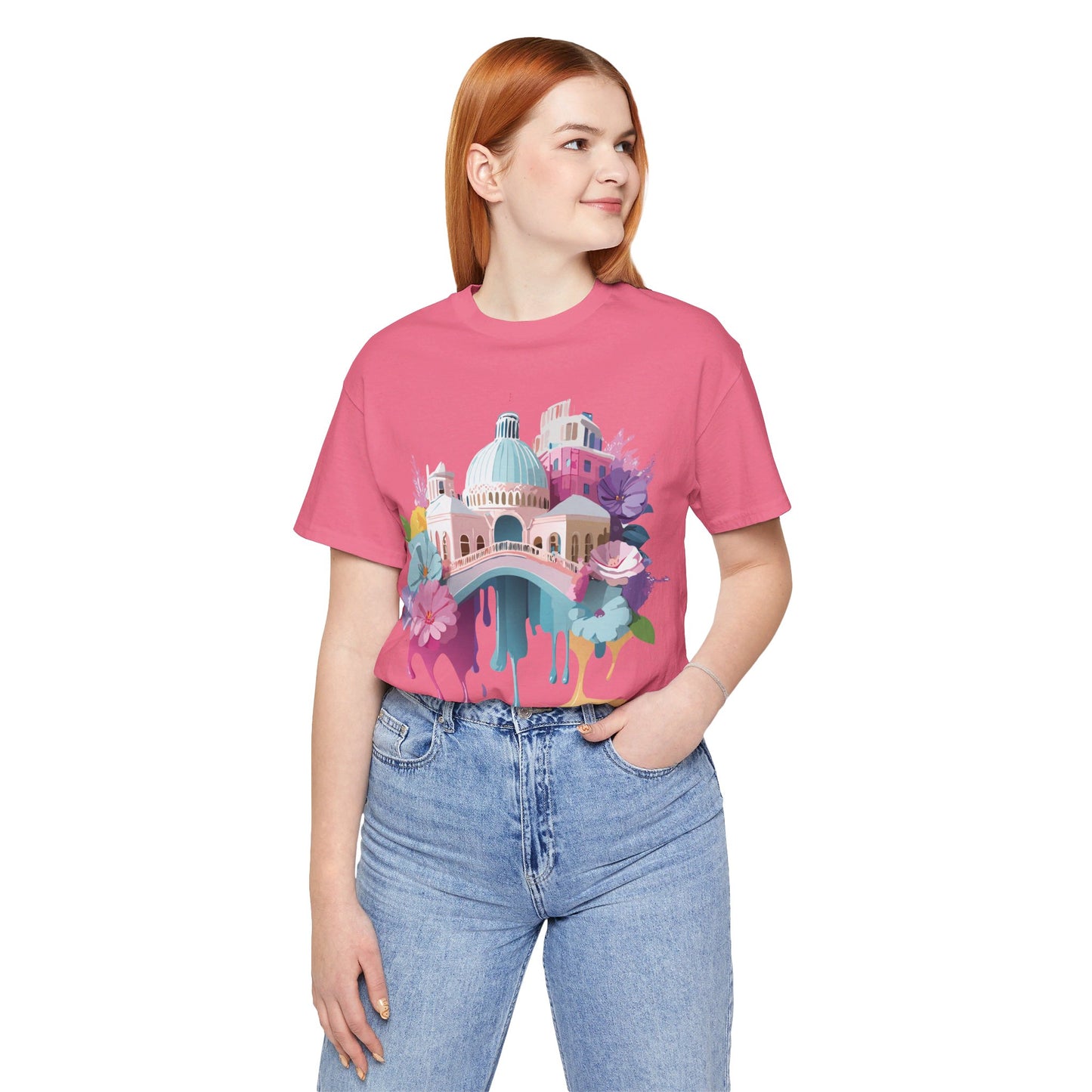 Natural Cotton Tee Shirt - Beautiful Places Collection - Venice Printify