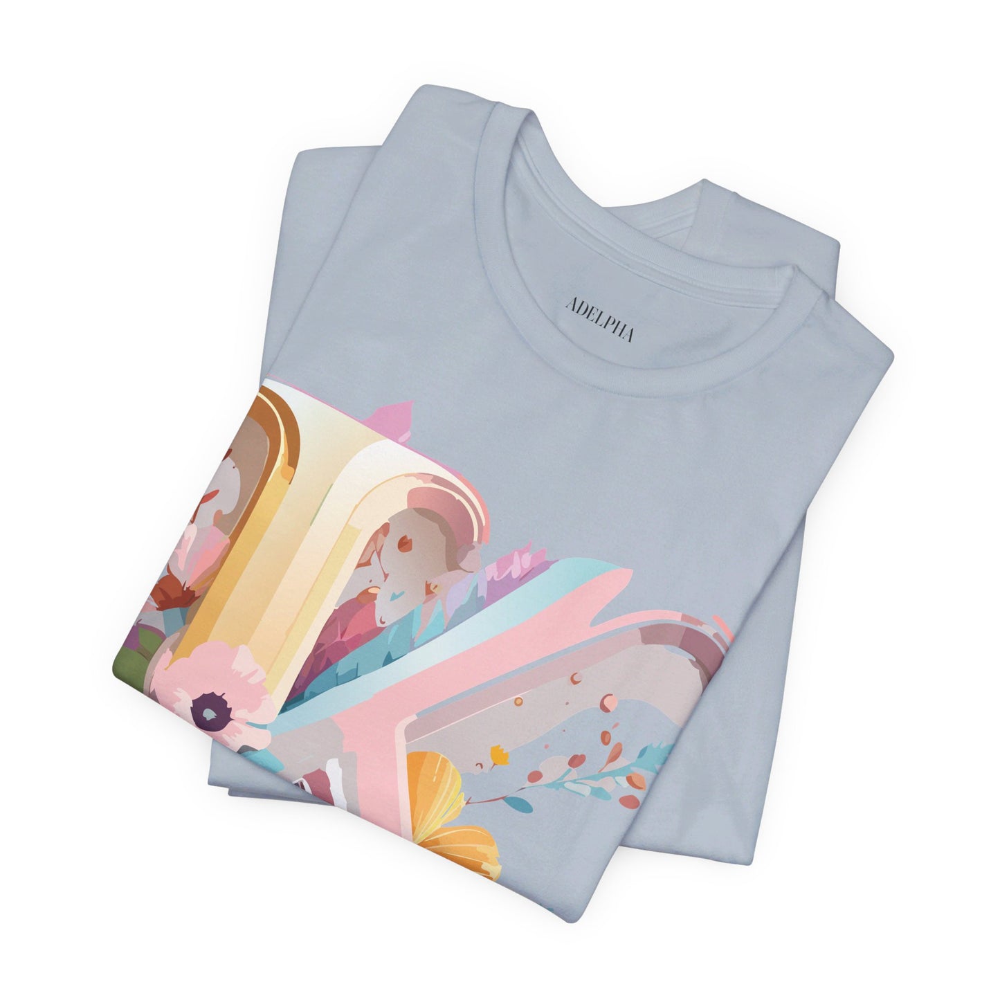 Natural Cotton Tee Shirt - Letters Collection - K Printify