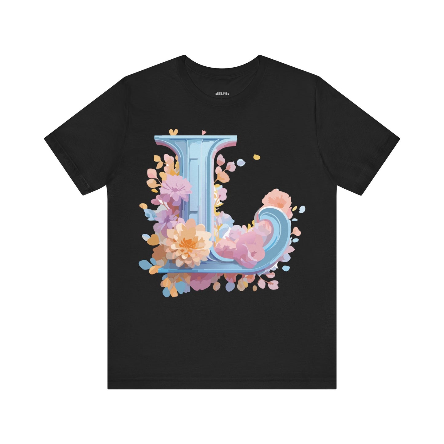 Natural Cotton Tee Shirt - Letters Collection - L Printify
