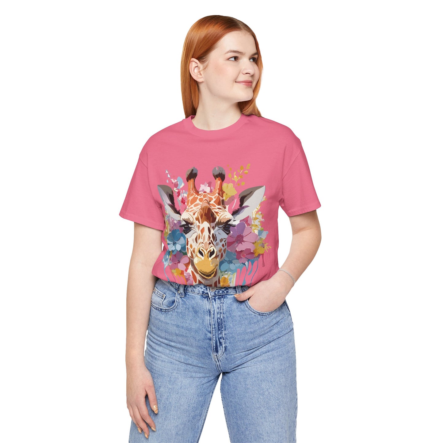 Shirt with Animals | Giraffe Printify