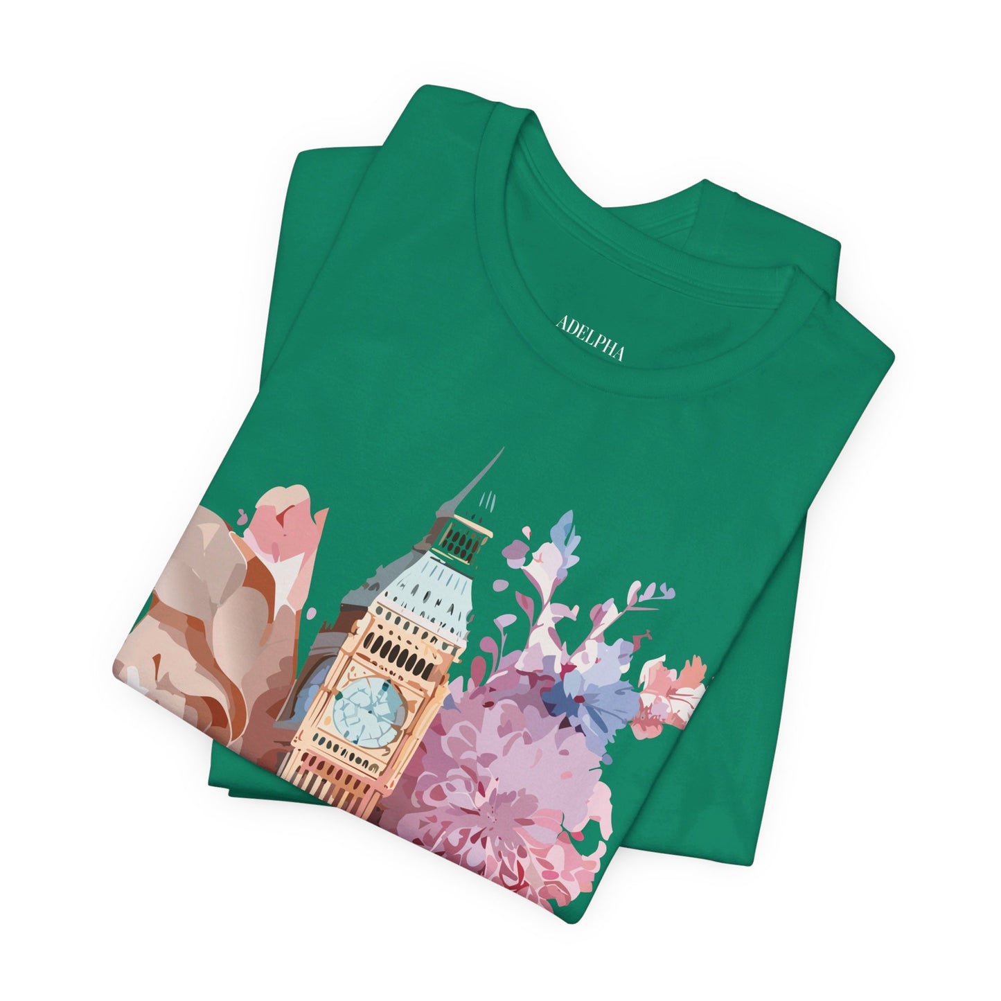 Natural Cotton Tee Shirt - Beautiful Places Collection - London Printify