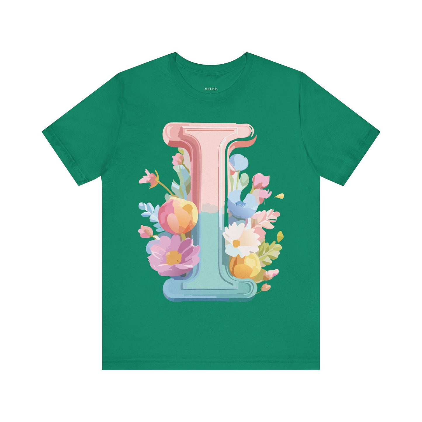 Natural Cotton Tee Shirt - Letters Collection - I Printify