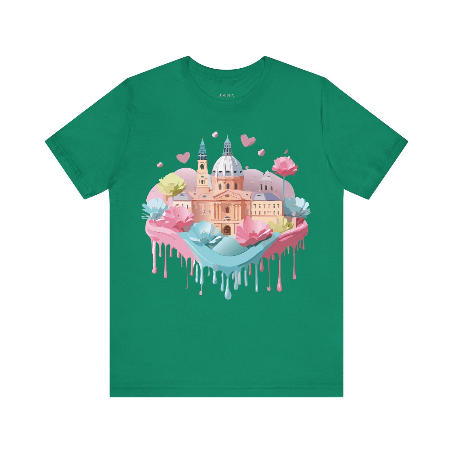 Natural Cotton Tee Shirt - Beautiful Places Collection - Prague Printify
