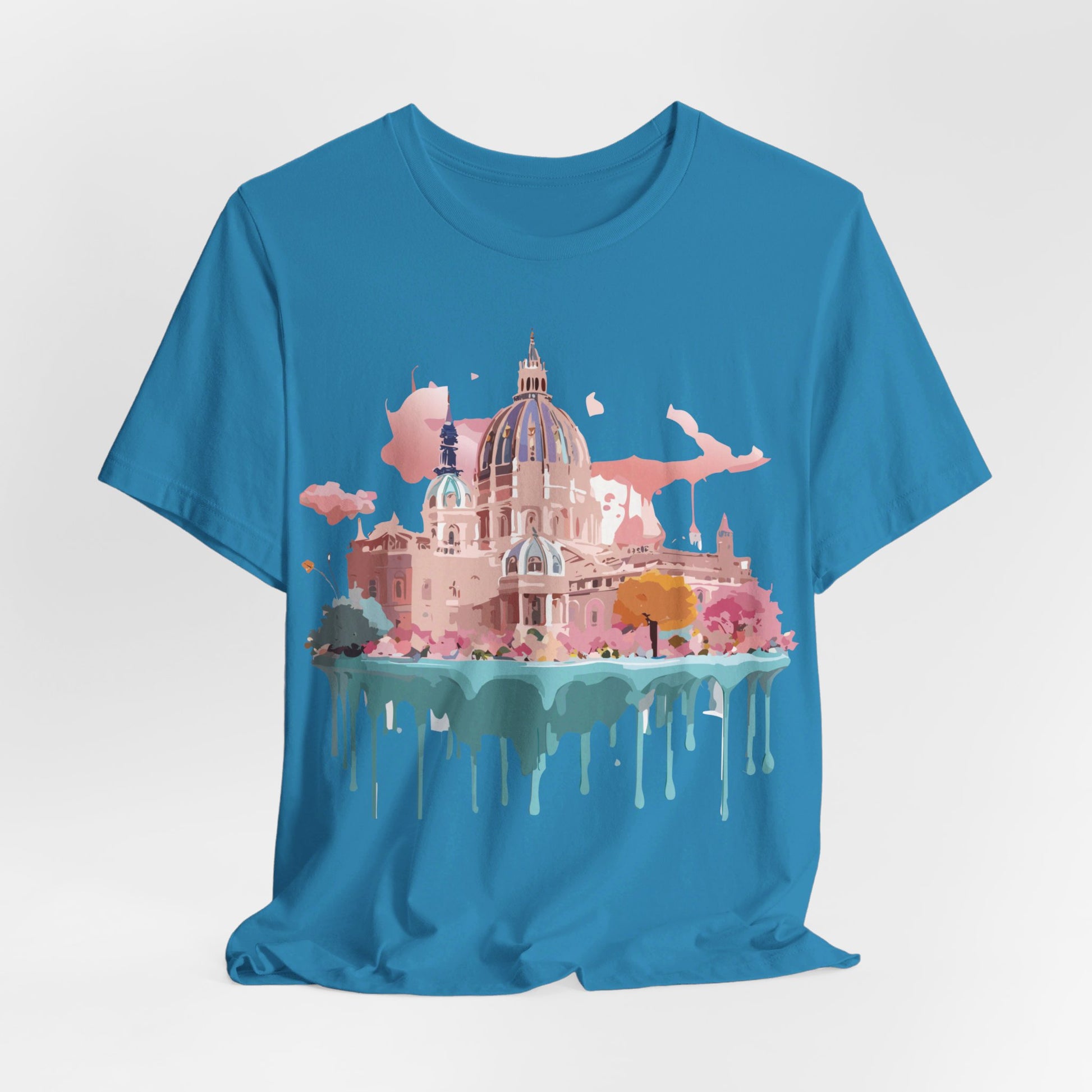 Natural Cotton Tee Shirt - Beautiful Places Collection - Vienna Printify
