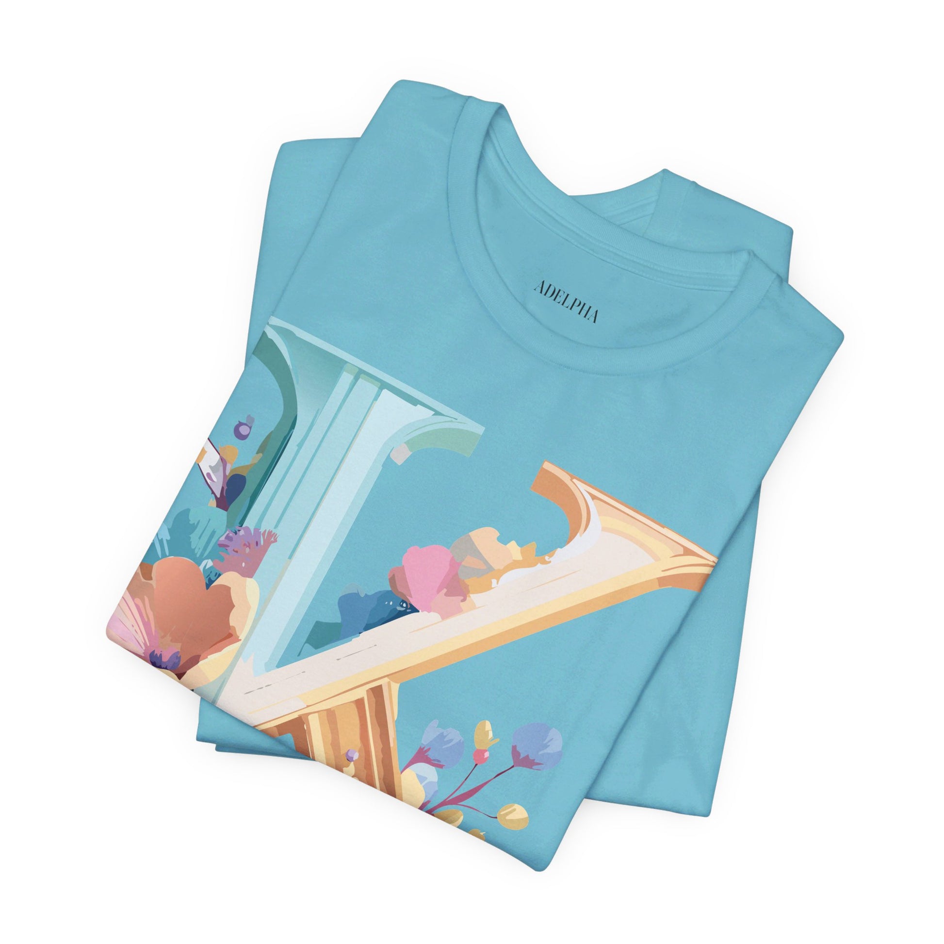 Natural Cotton Tee Shirt - Letters Collection - K Printify