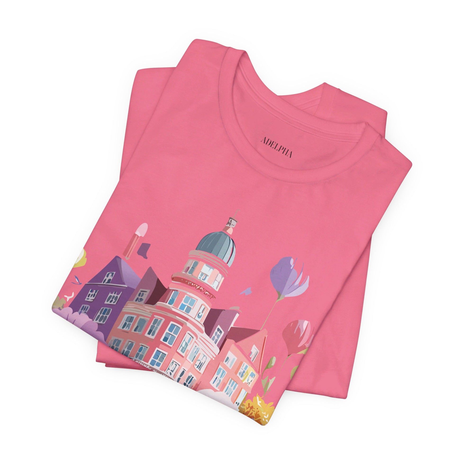Natural Cotton Tee Shirt - Beautiful Places Collection - Amsterdam Printify