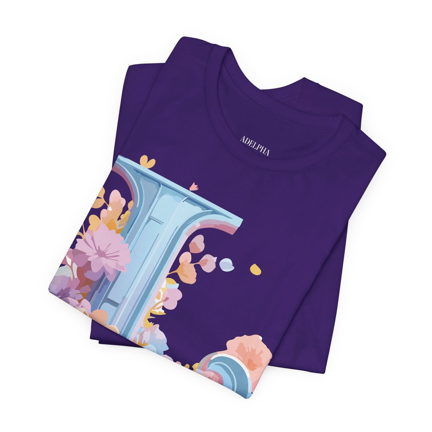 Natural Cotton Tee Shirt - Letters Collection - L Printify