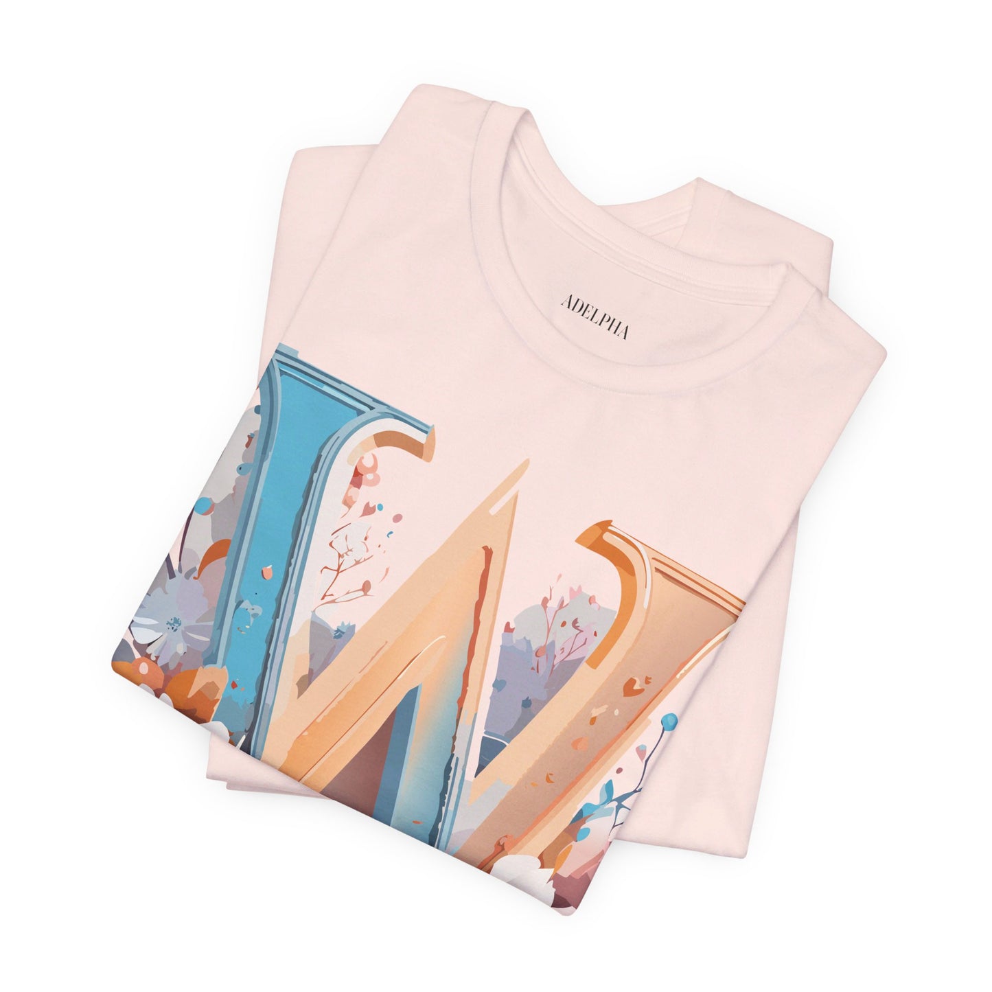Natural Cotton Tee Shirt - Letters Collection - W Printify