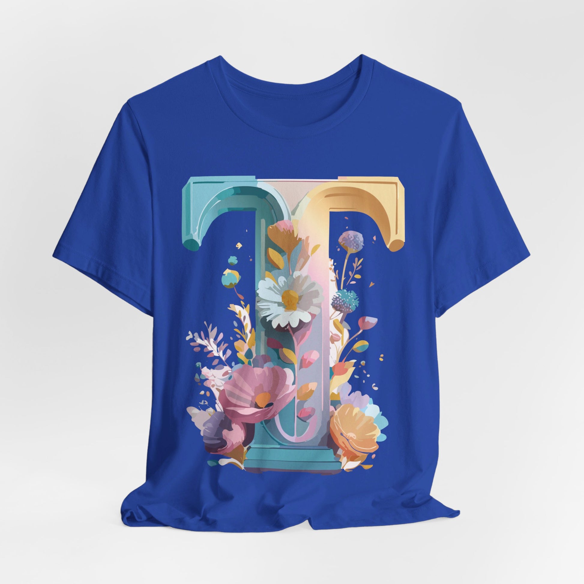 Natural Cotton Tee Shirt - Letters Collection - T Printify