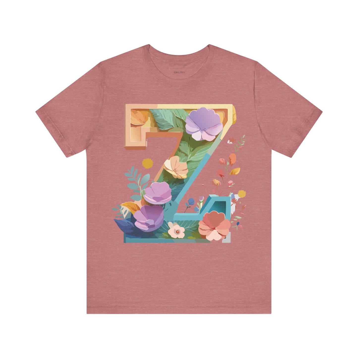 Natural Cotton Tee Shirt - Letters Collection - Z Printify