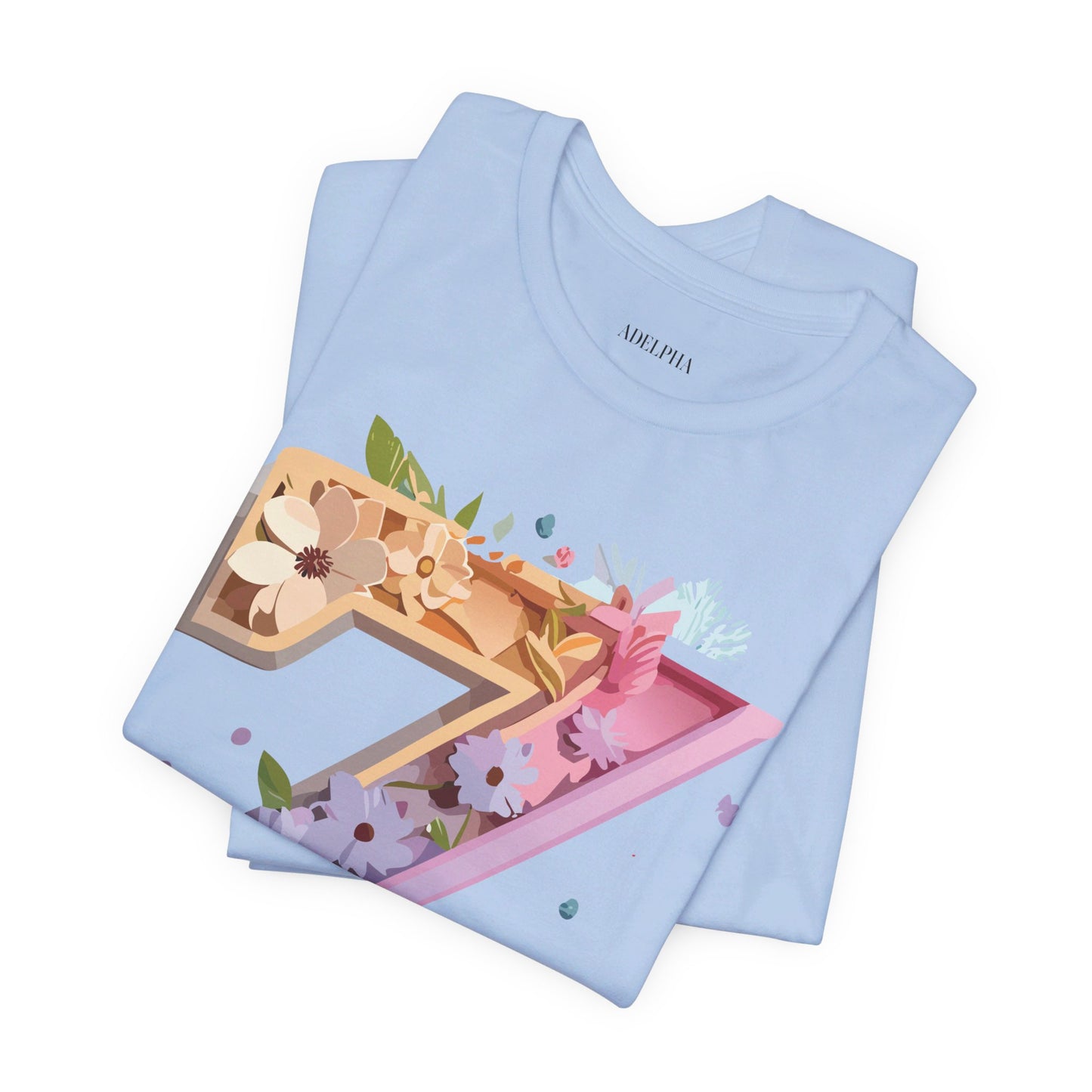 Natural Cotton Tee Shirt - Letters Collection - Z Printify