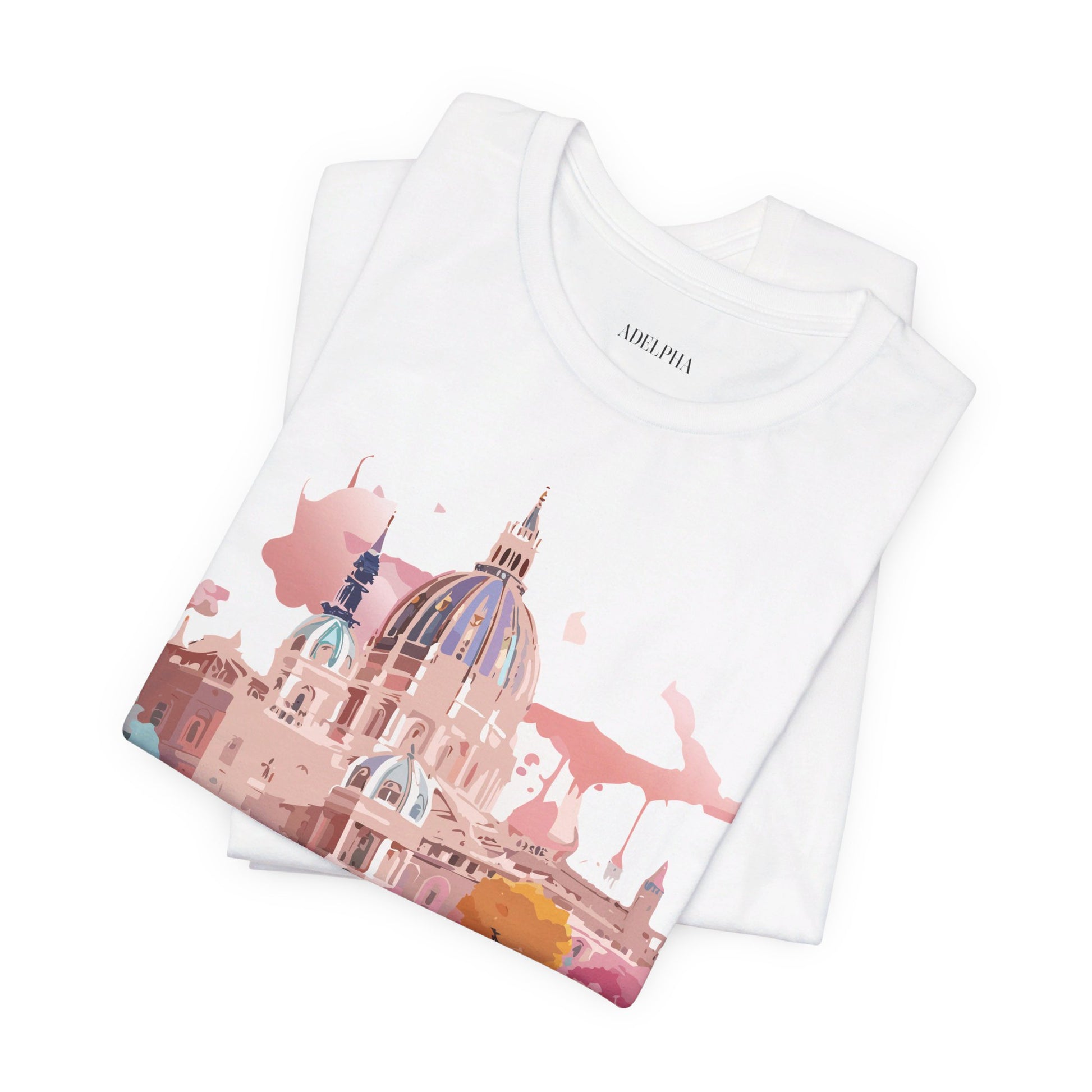 Natural Cotton Tee Shirt - Beautiful Places Collection - Vienna Printify