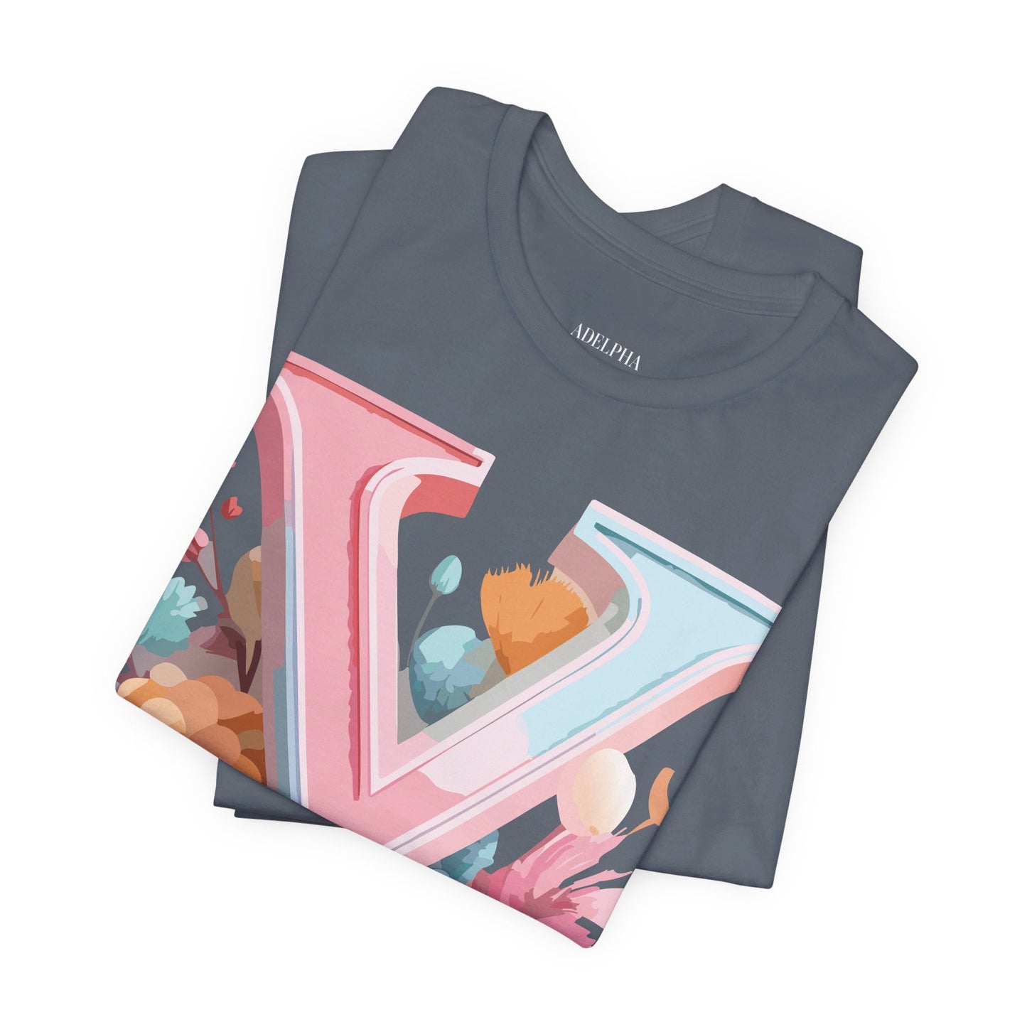 Natural Cotton Tee Shirt - Letters Collection - Y Printify