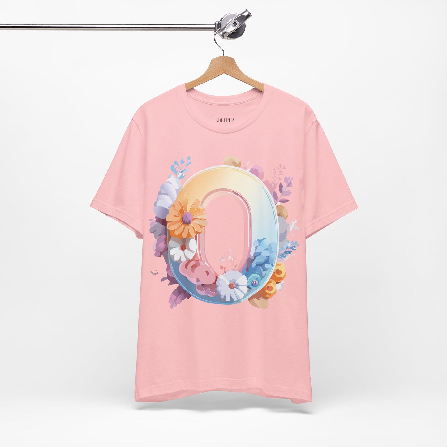 Natural Cotton Tee Shirt - Letters Collection - O Printify