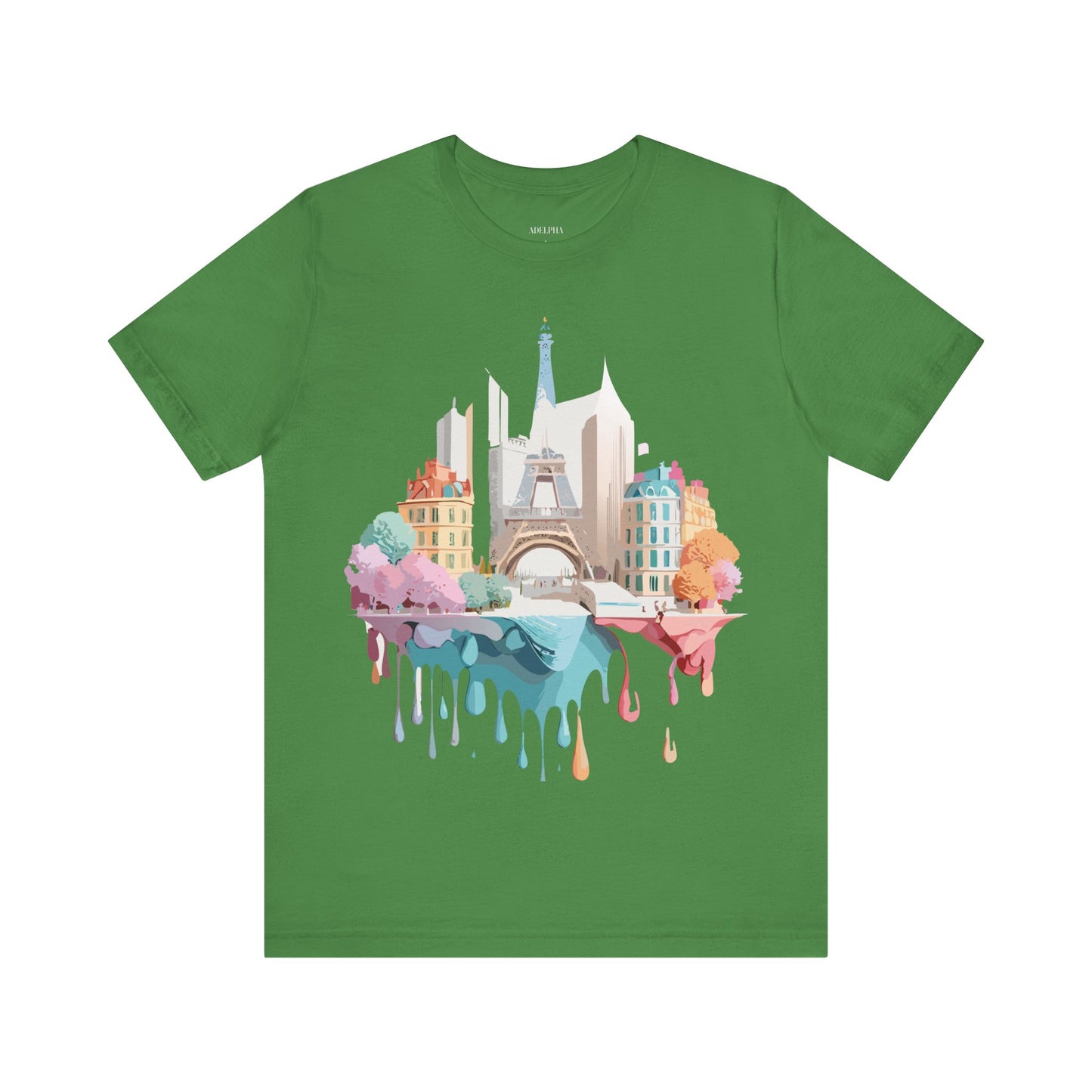 Natural Cotton Tee Shirt - Beautiful Places Collection - Paris Printify