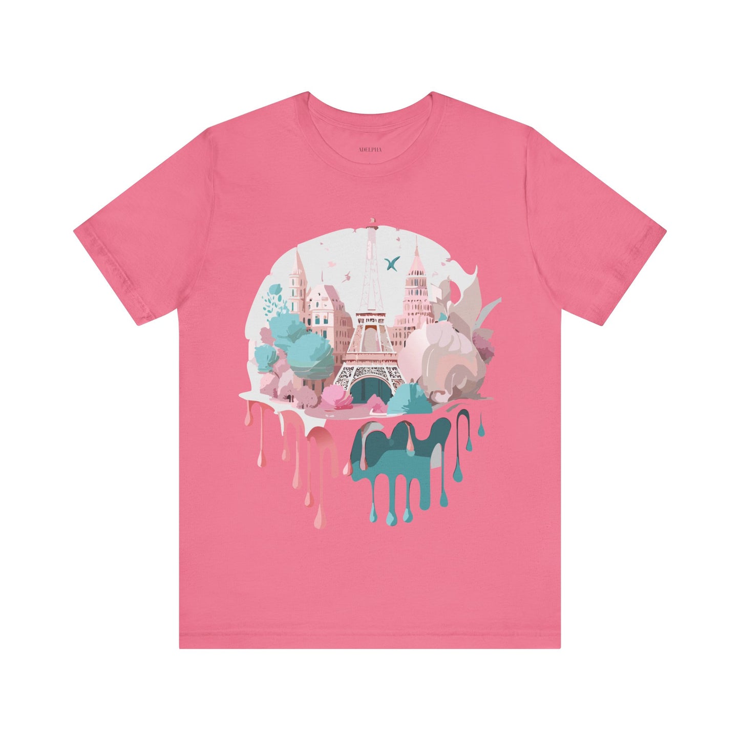 Natural Cotton Tee Shirt - Beautiful Places Collection - Paris Printify