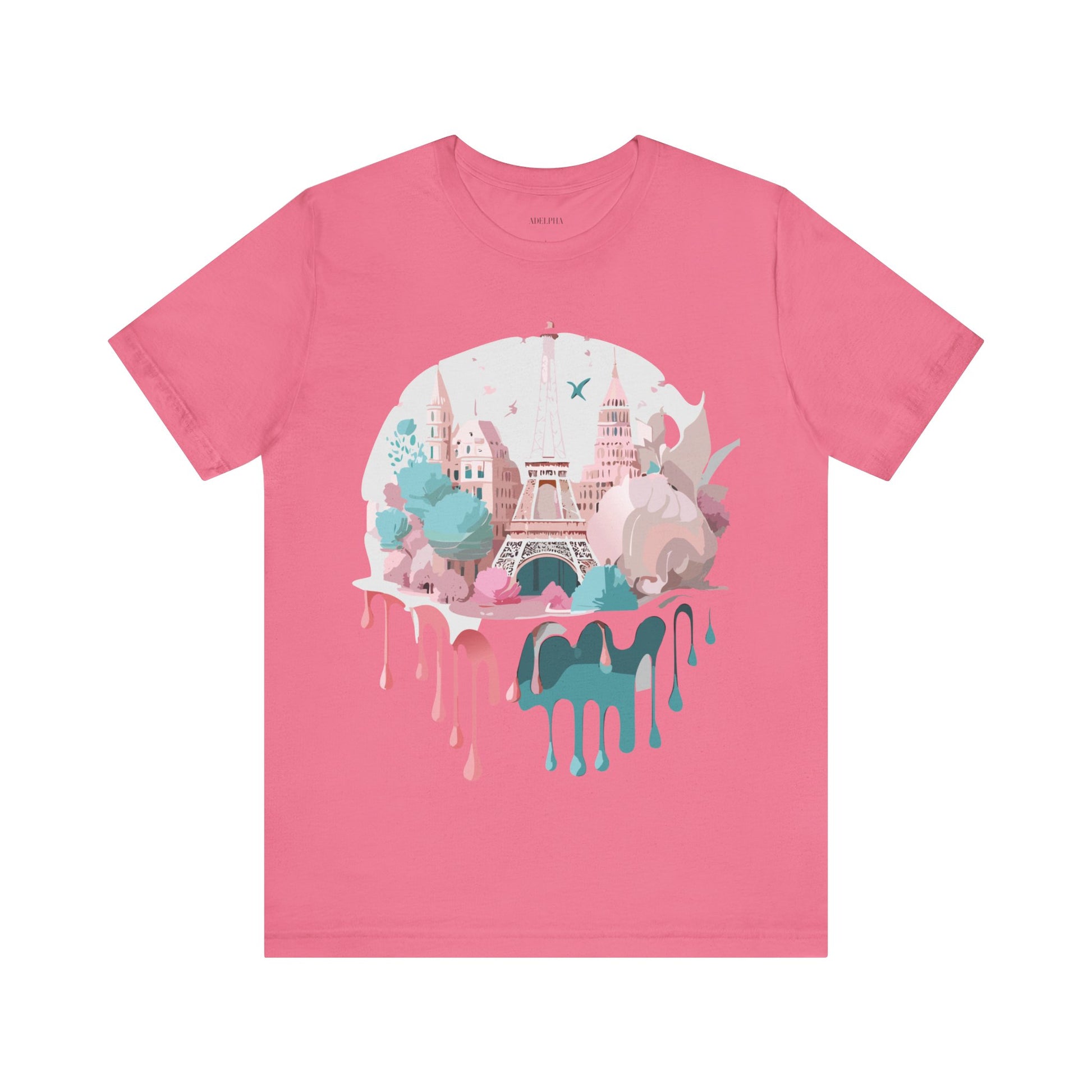 Natural Cotton Tee Shirt - Beautiful Places Collection - Paris Printify