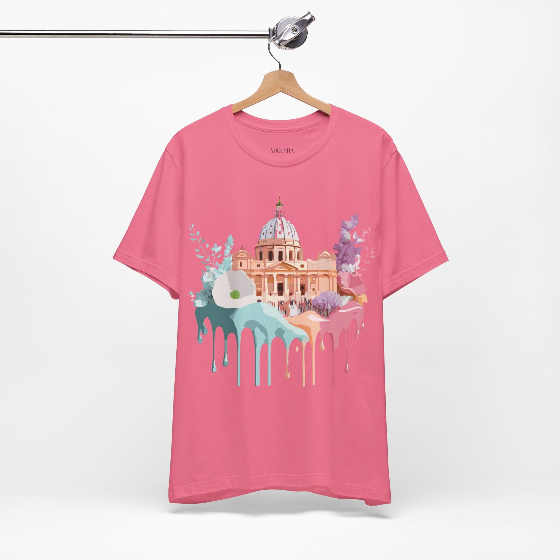 Natural Cotton Tee Shirt - Beautiful Places Collection - Rome Printify