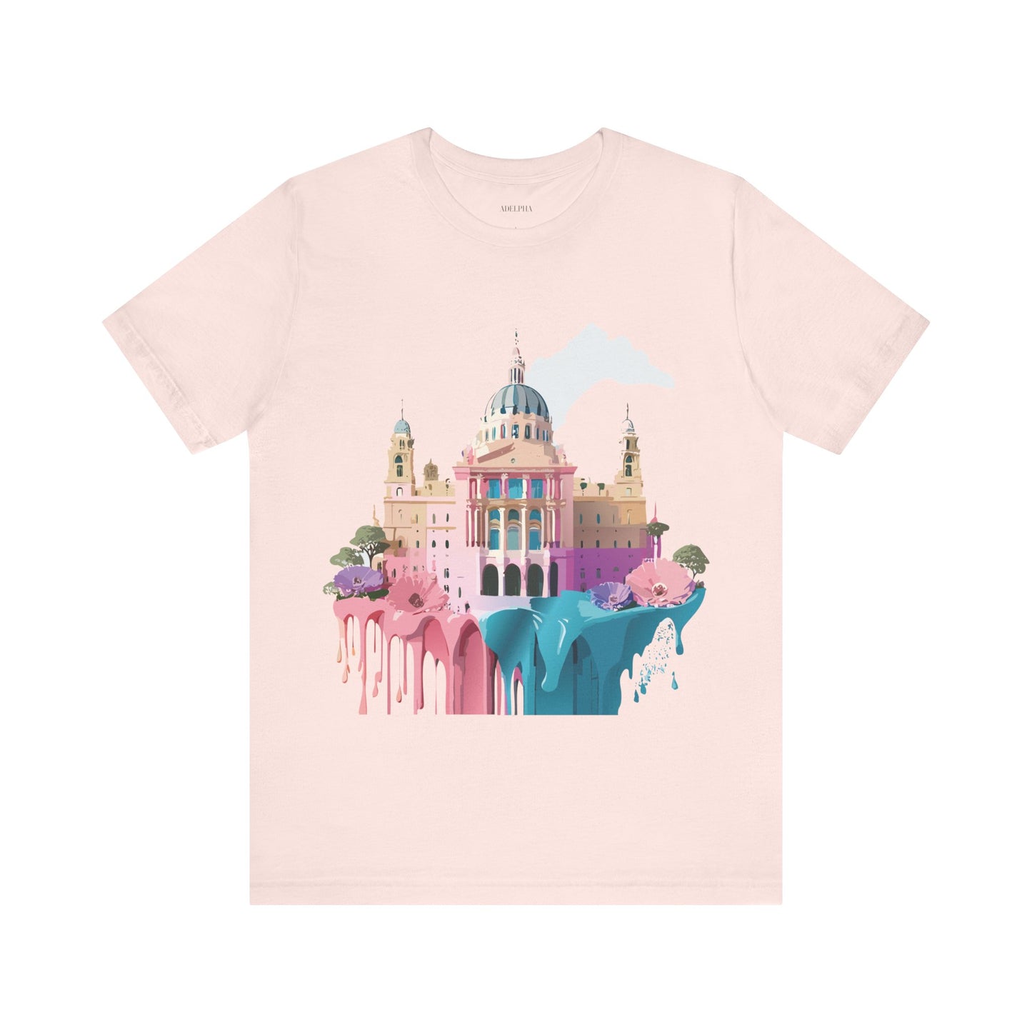 Natural Cotton Tee Shirt - Beautiful Places Collection - Madrid Printify